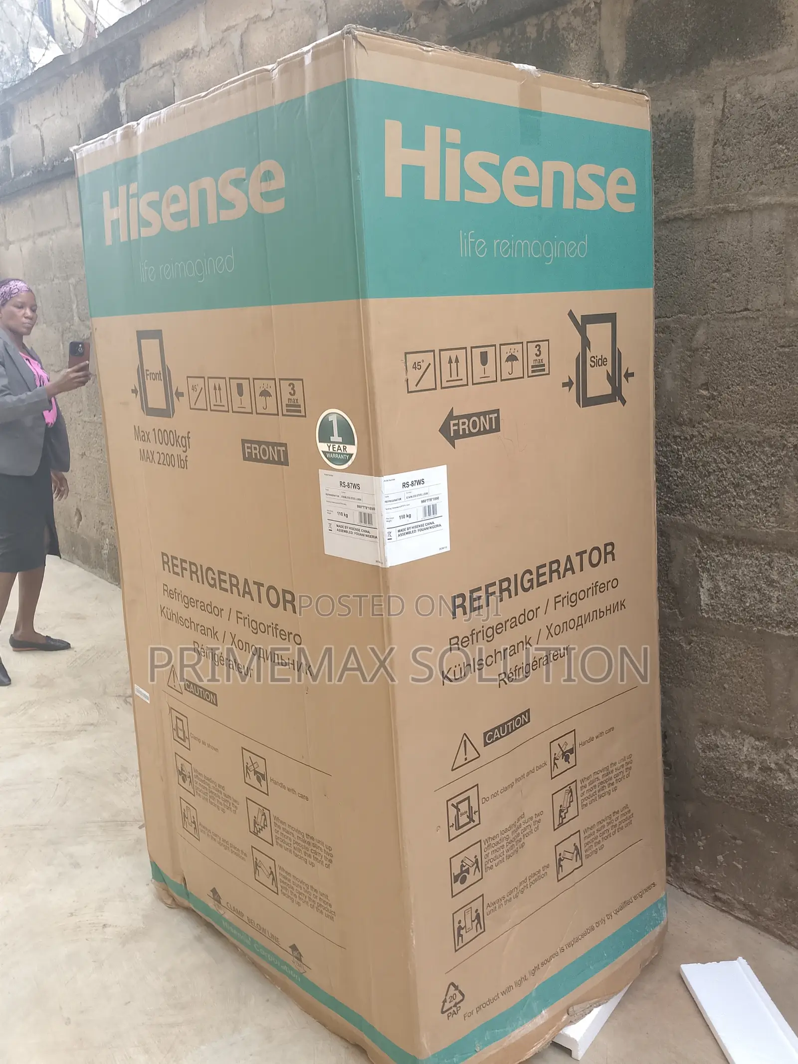 Hisense Rc-87ws Refrigerator - Super Cool, Super Freeze Technology