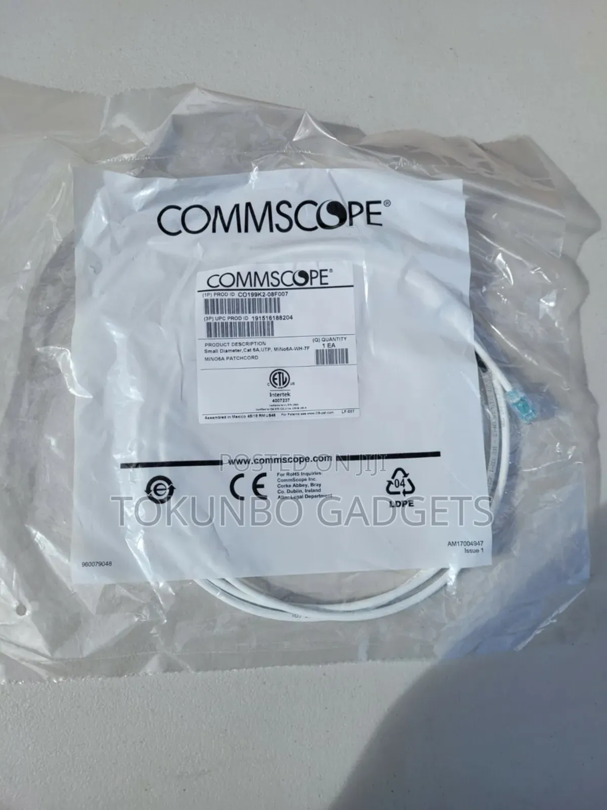 Commscope Systimax Mino Cat6 Small Dia Modular Patch Cord