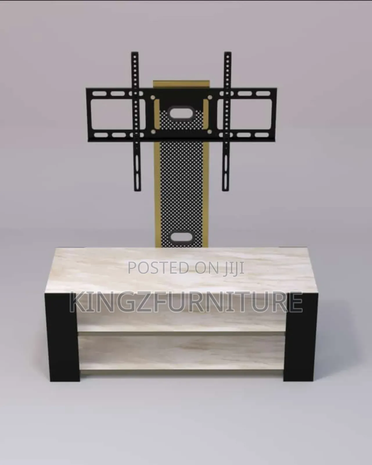 Tv Console With an Attached Hanger,