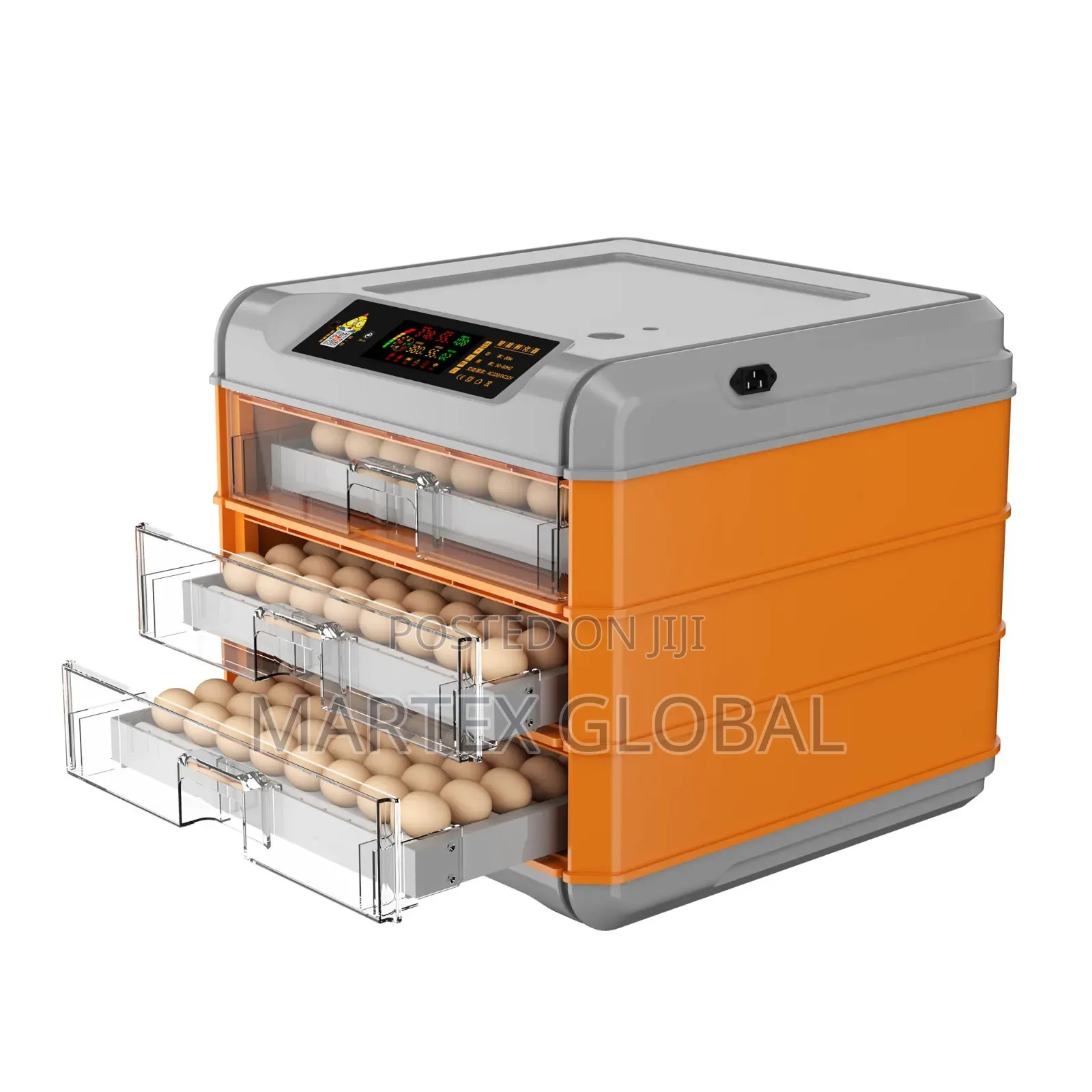 192 Eggs Automatic Dual Power Incubator