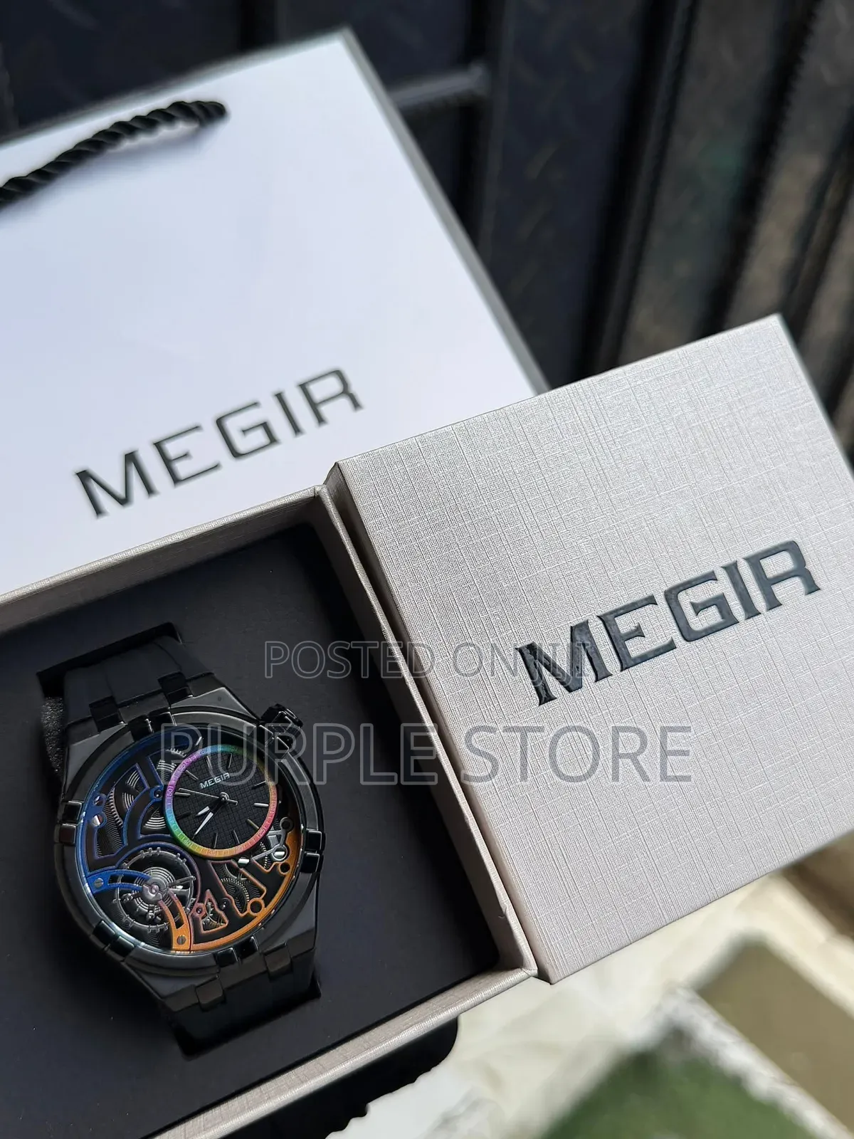 Megir High Quality "Rubber Strap" Watch