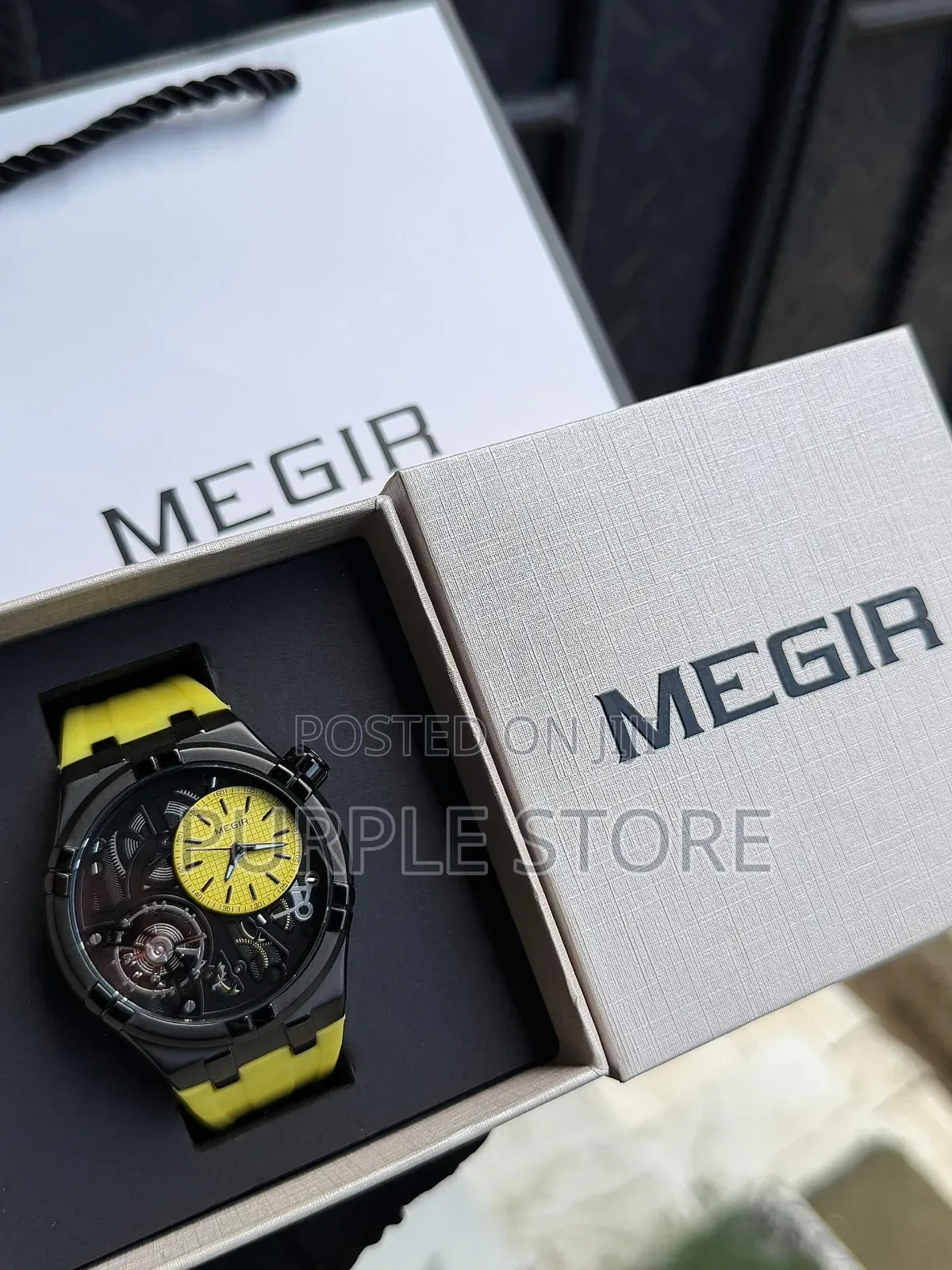 Megir High Quality "Rubber Strap" Watch