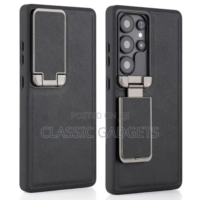 Elegant Premium Leather Case With Camera Cover for Galaxy S26 Ultra