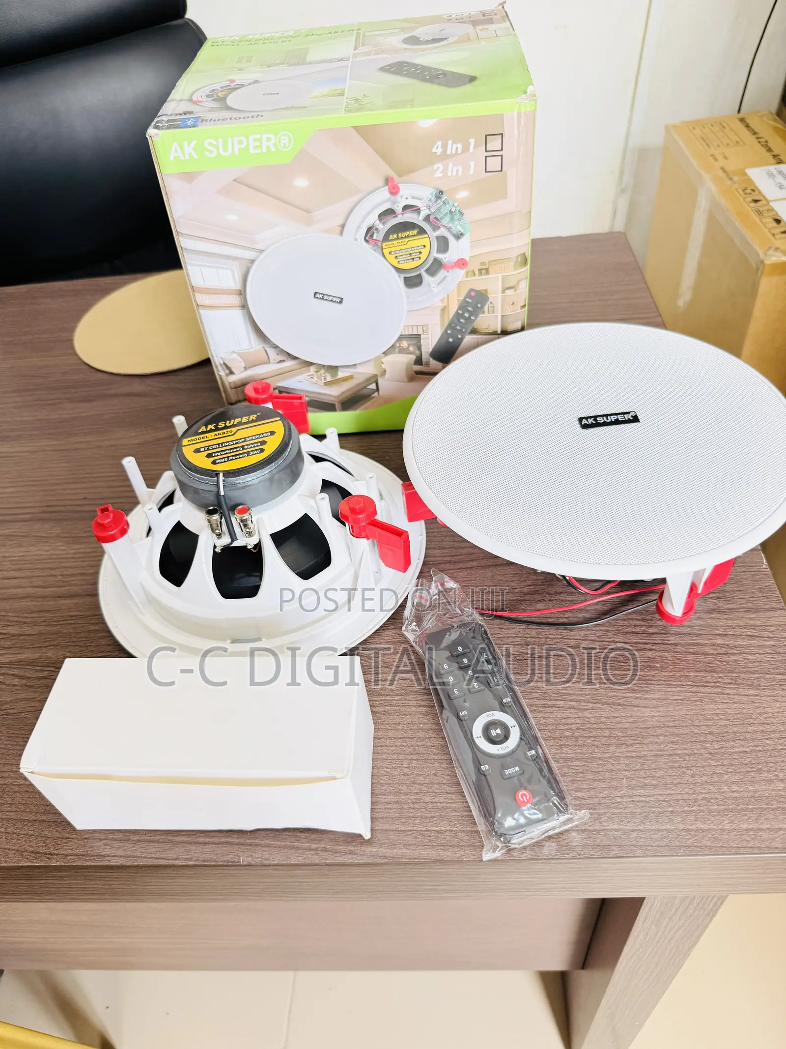 2in1 Ceiling Speakers With Remote Control