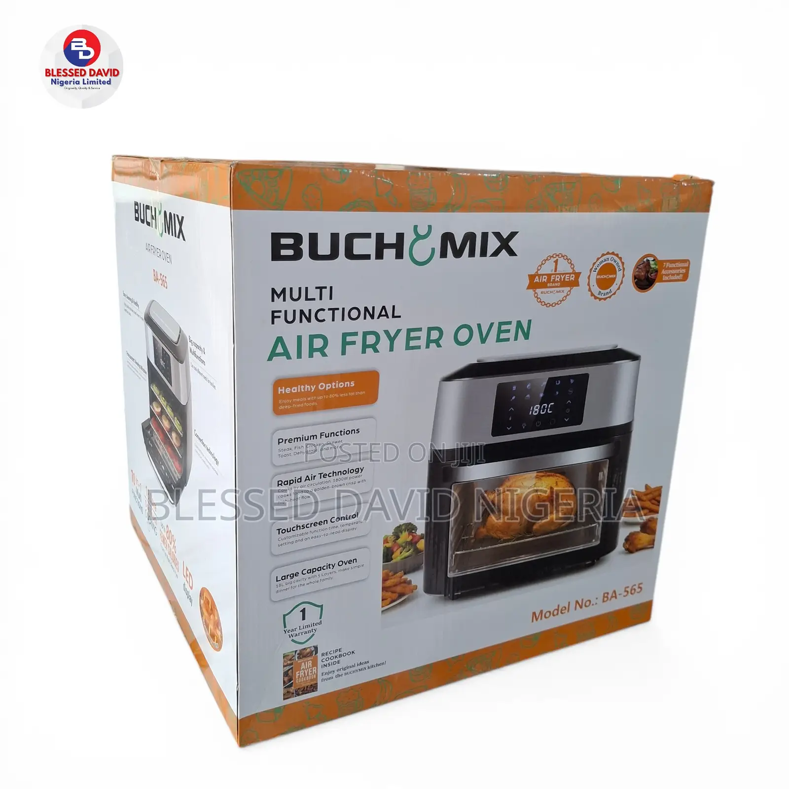 Buchymix Premium 18l Multifunction Smart Air Fryer Oven Ba565