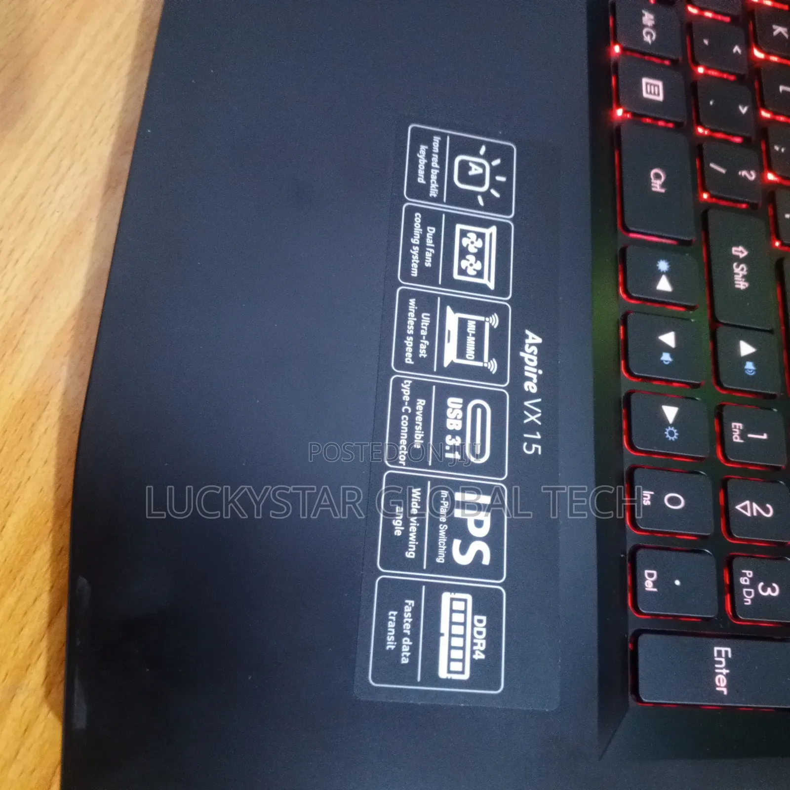 Laptop Acer Aspire VX 15 16GB Intel Core i7 SSD 256GB