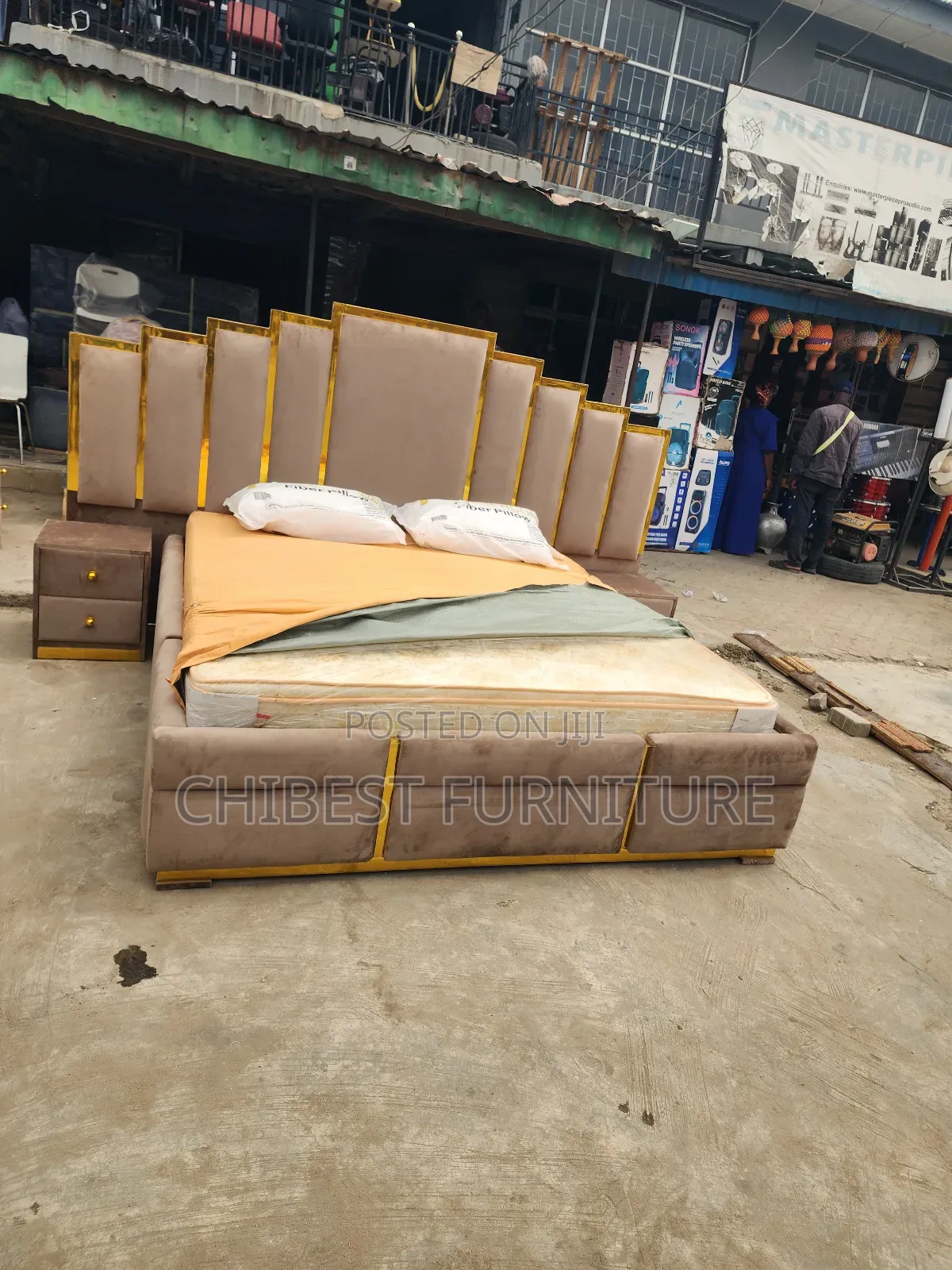 5ft Tall Upholstery 6by6 Bed Stand.