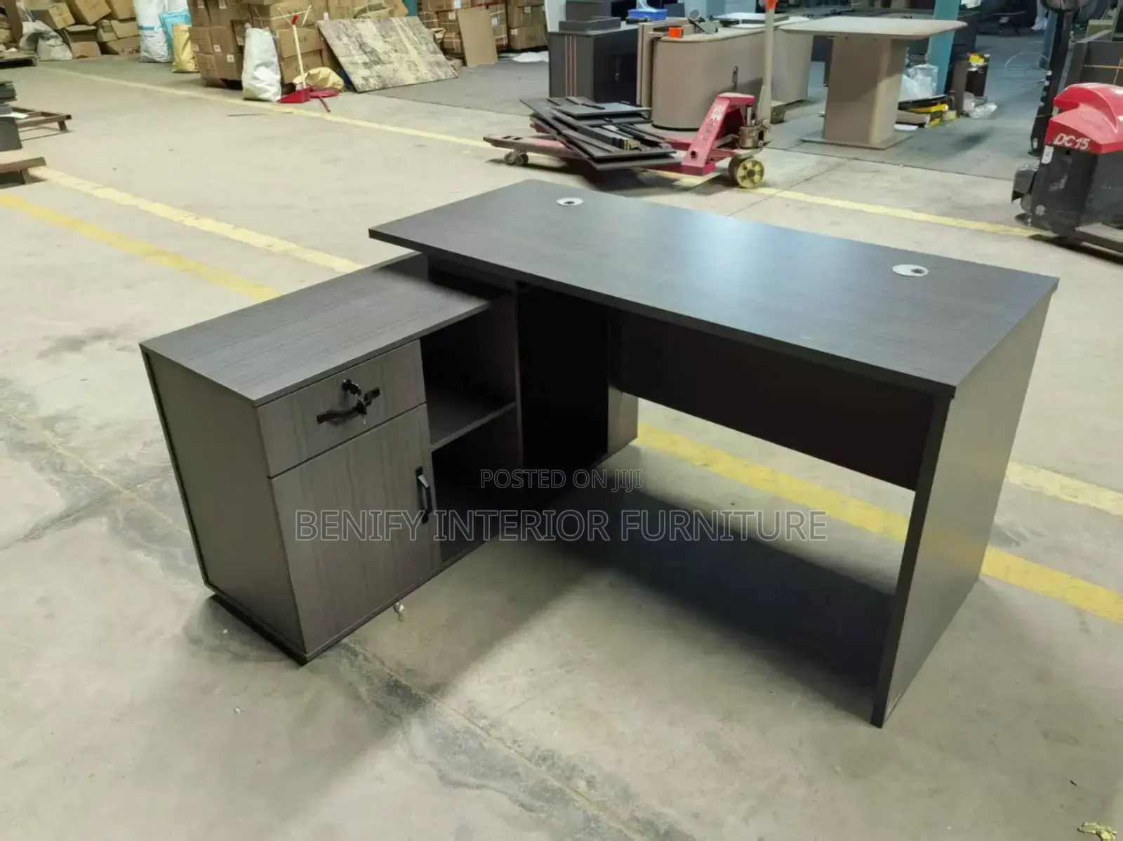 1.4 Meter Executive Office Table With Side Extension