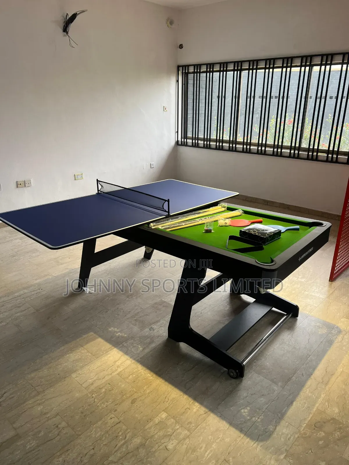 6ft 3 in 1 Snooker Board With Table Tennis and Dinning Table