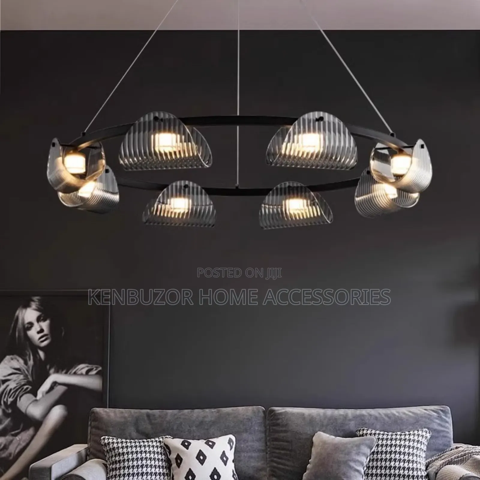 800mm Sleek Luxury Pendant Light Chandelier