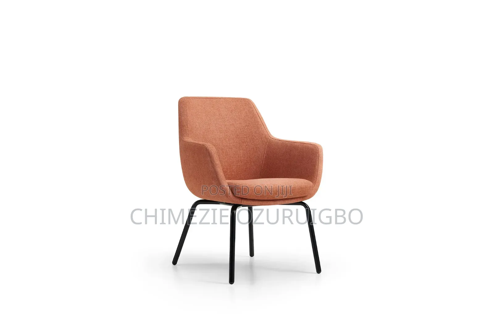 Orange, Green and Gray Coloured Lounge Chairs