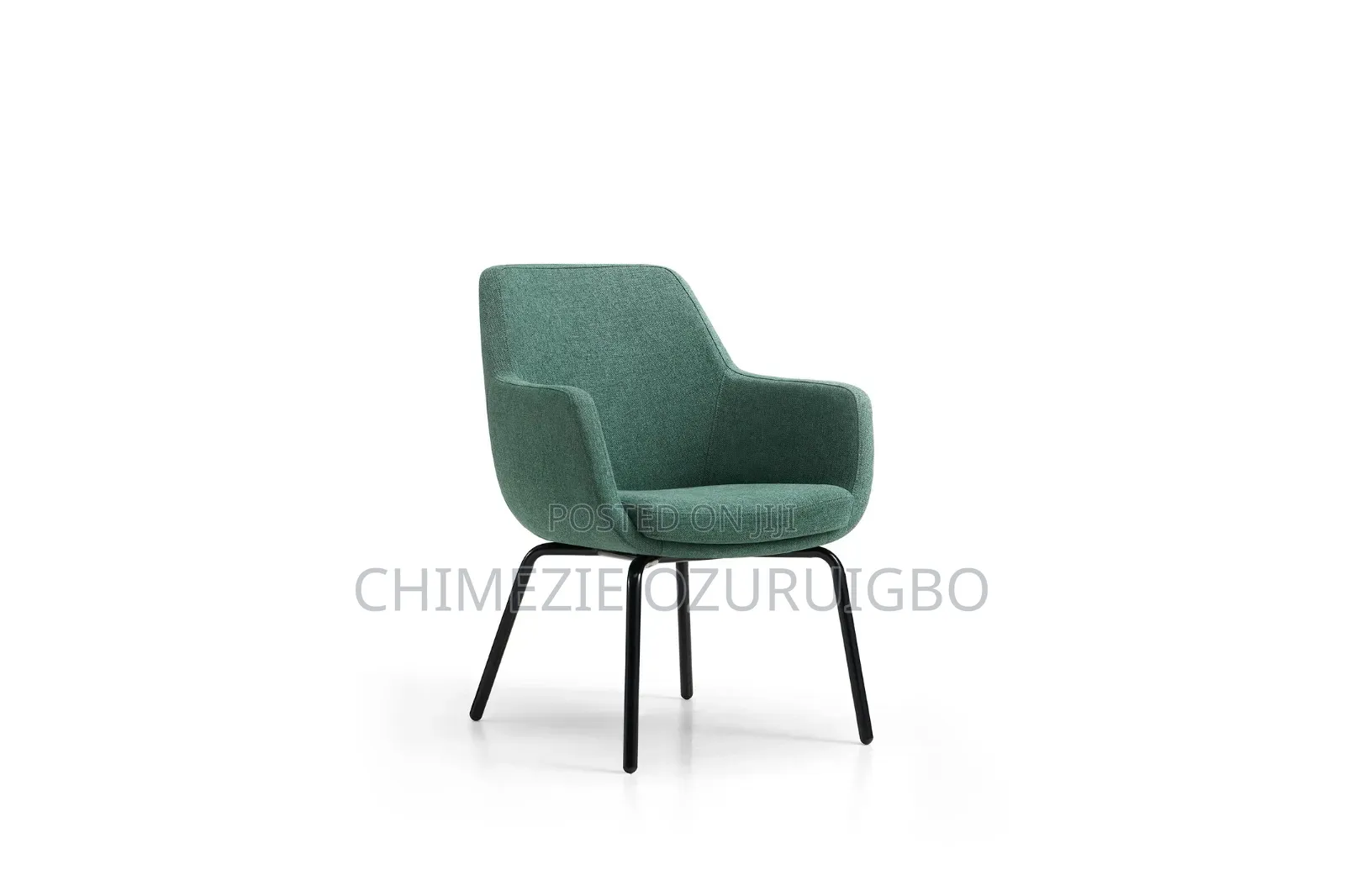 Orange, Green and Gray Coloured Lounge Chairs