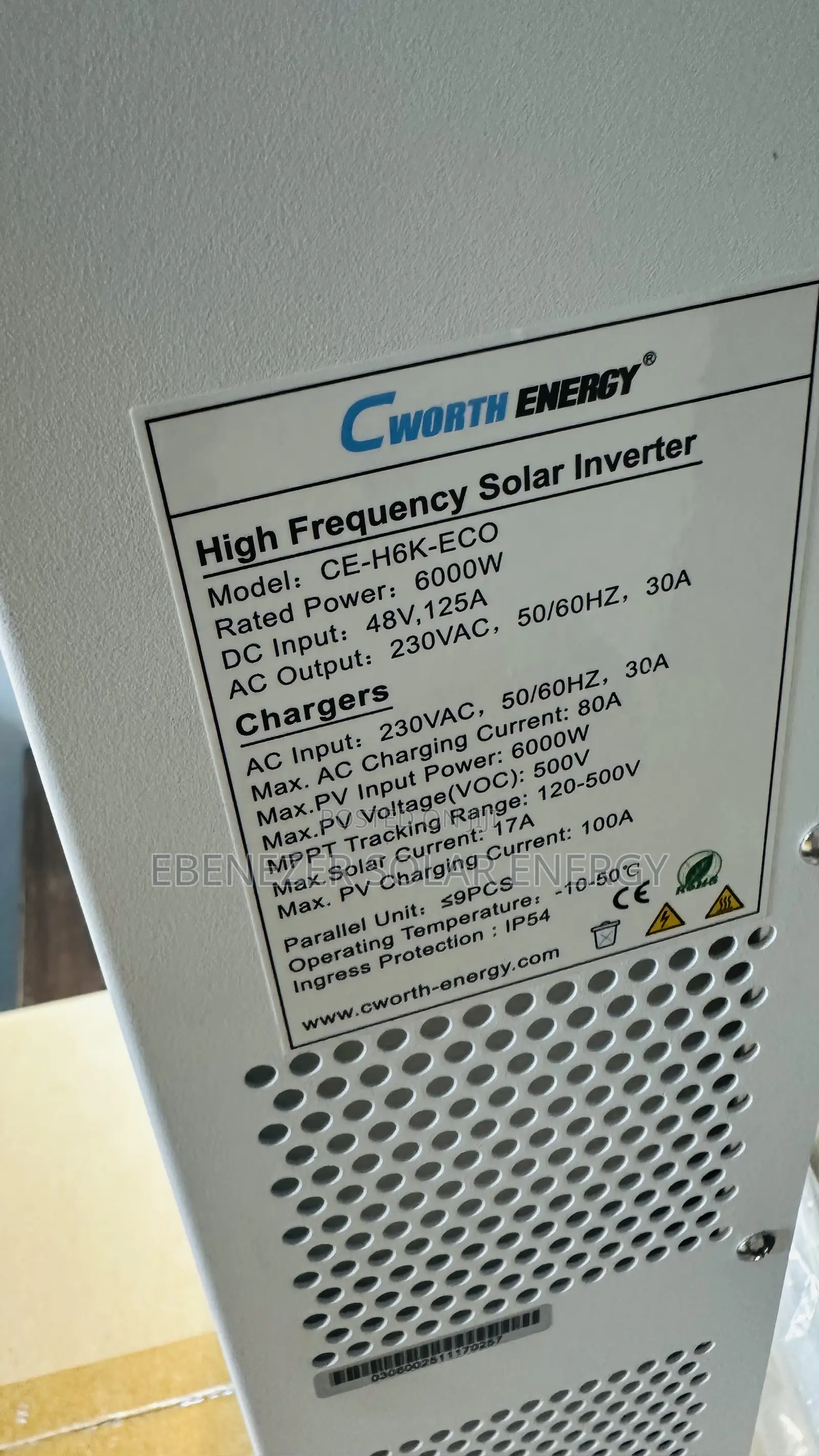 6kva Cworth Inverter 48v Hybrid