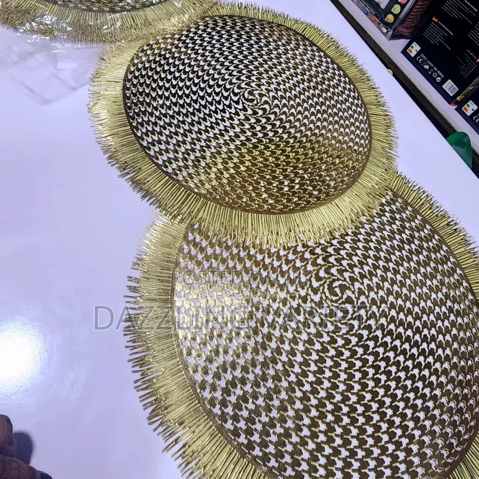 12pcs Table Mat/Placemats - Woven Pattern