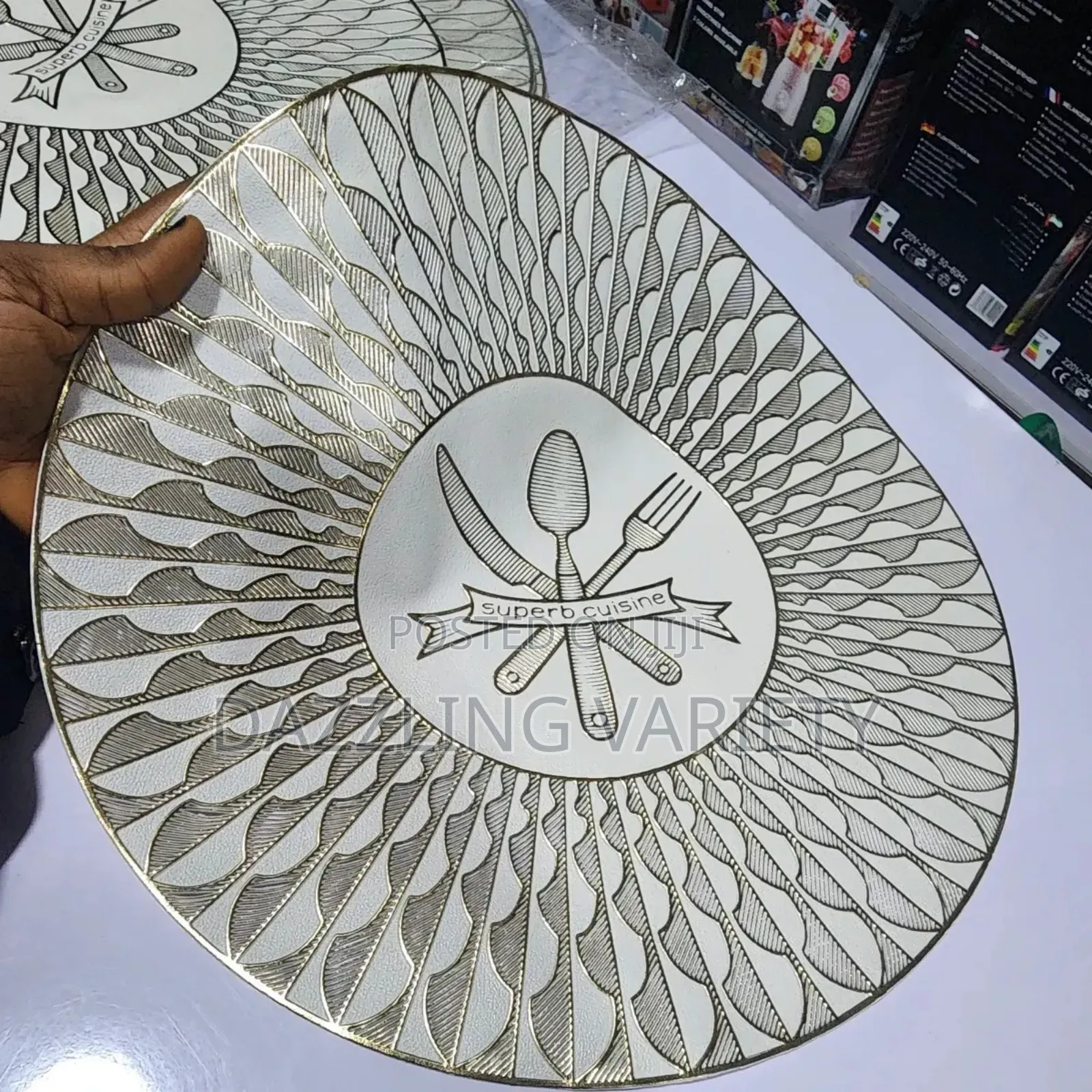 12pcs Table Mat/Placemats - Cutlery Design