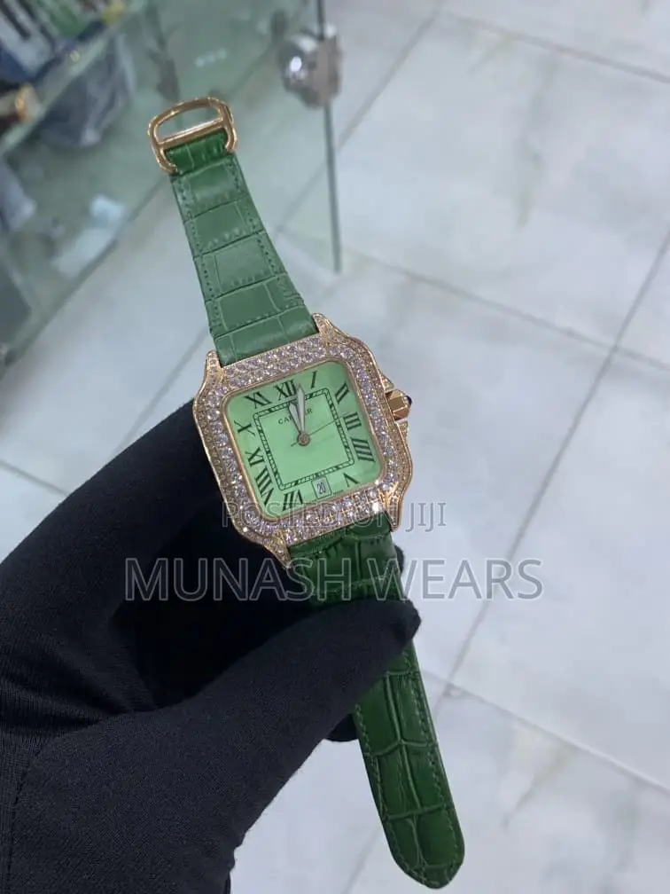 Cartier Leather Green Strap