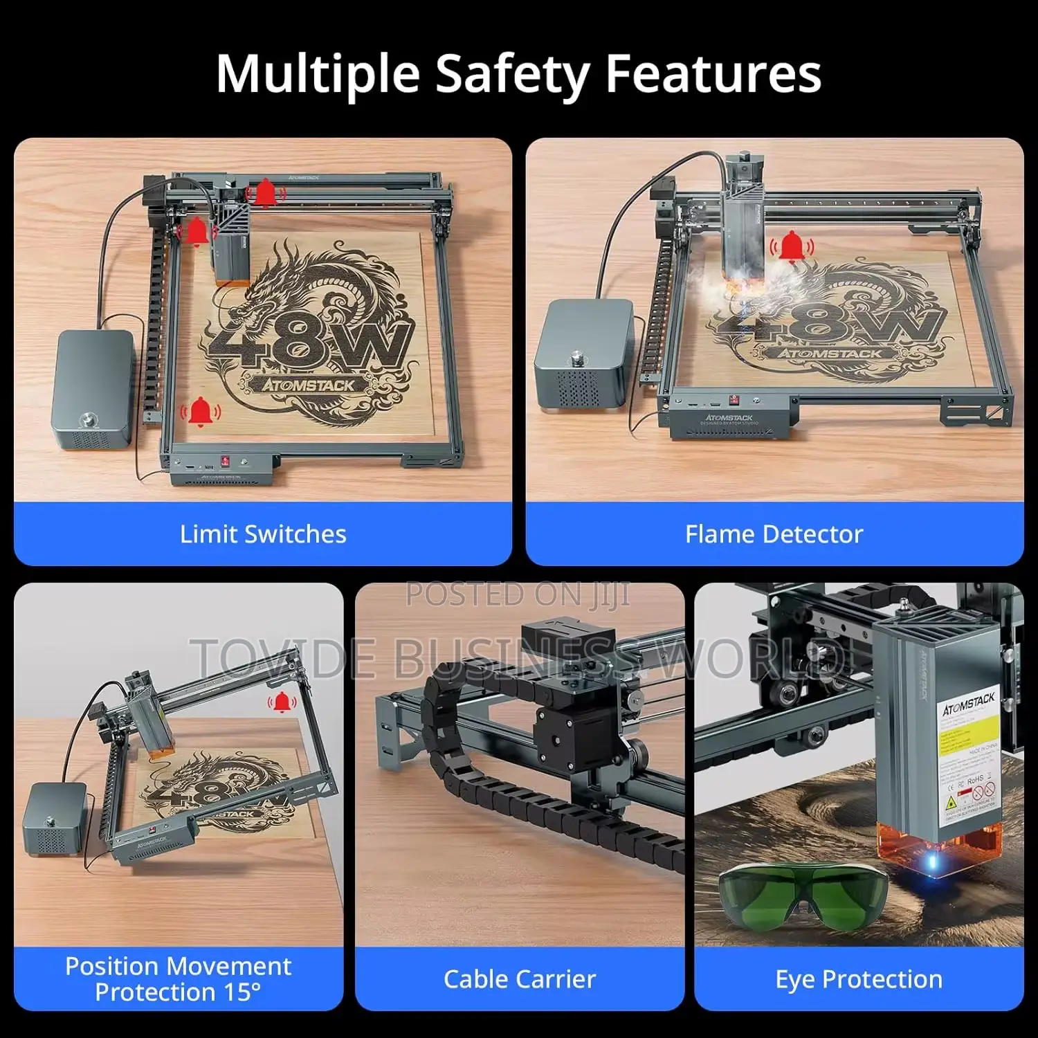 Atomstack A40 Pro V2 48w Laser Engraver | Auto Air Assist | High Power