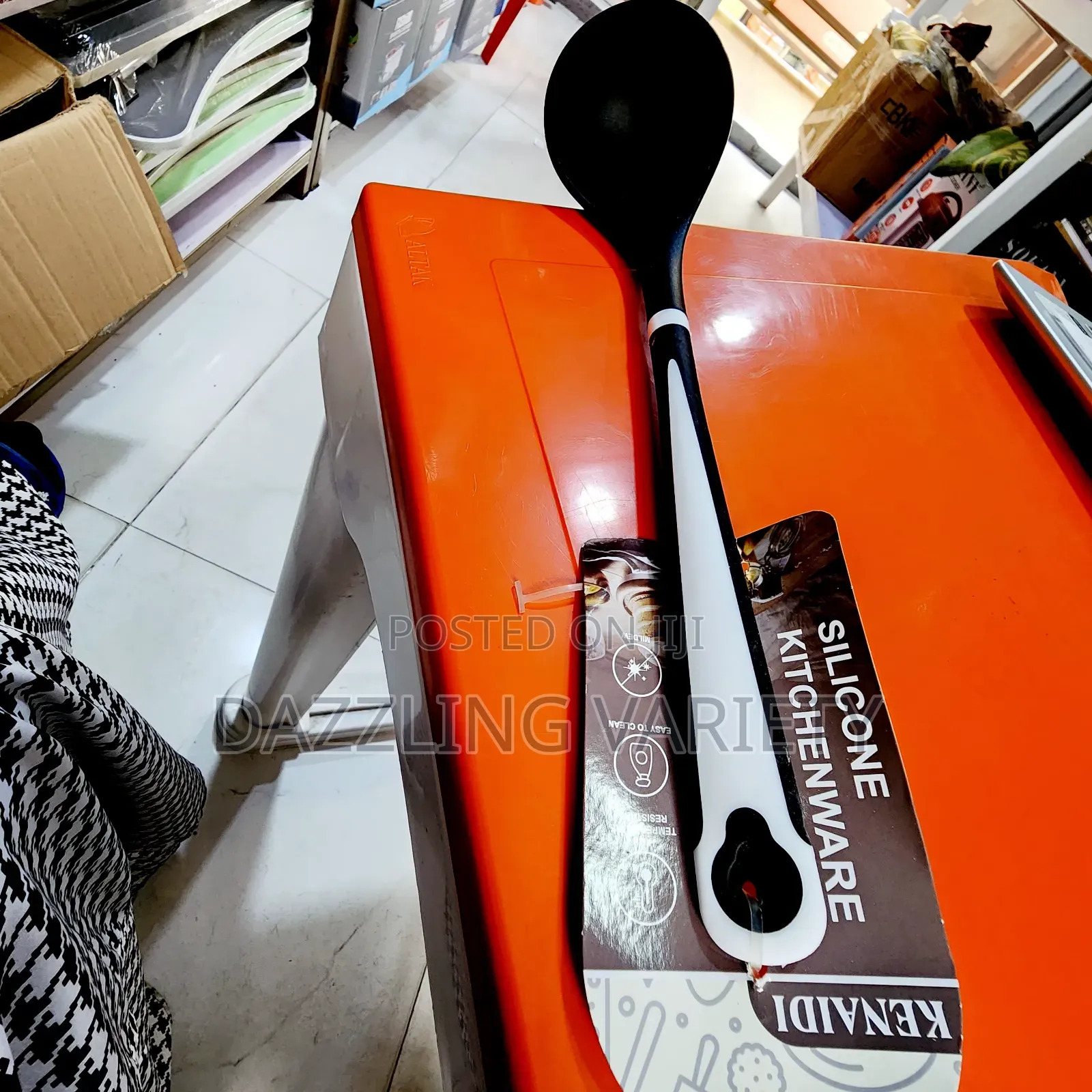 Kenaidi Silicone Soup Ladle Spoon