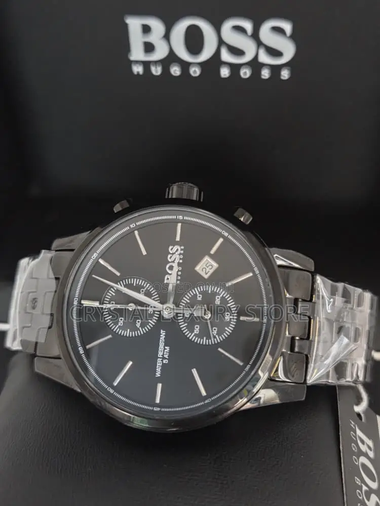 Hugo Boss Quality Luxury Men Chain Strap Wristwatch