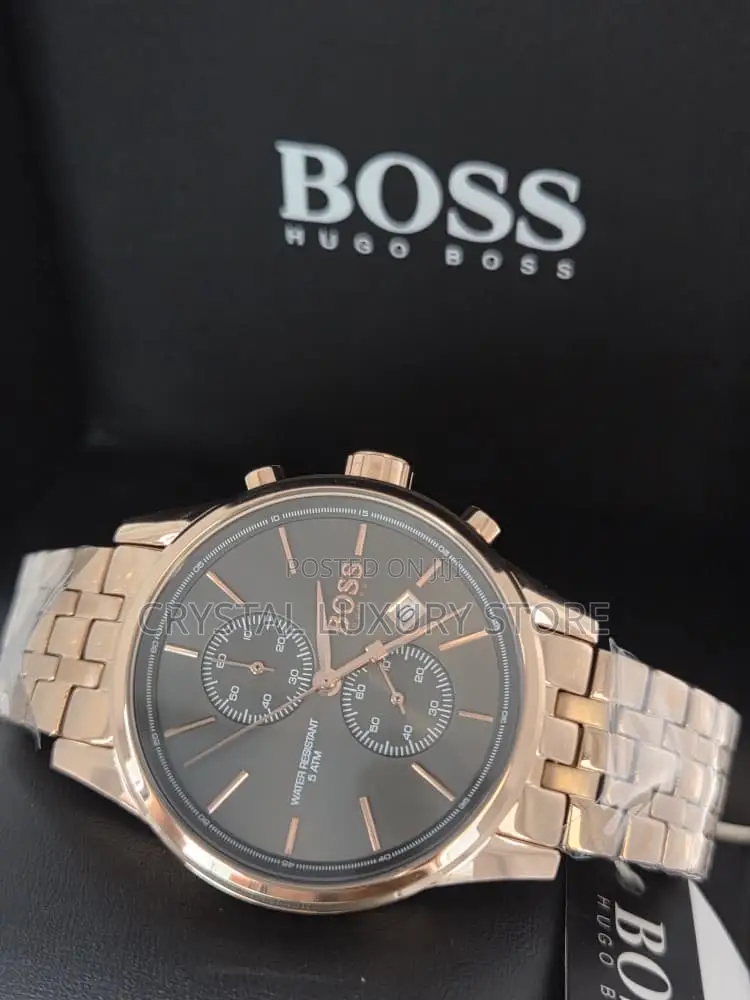 Hugo Boss Quality Luxury Men Chain Strap Wristwatch