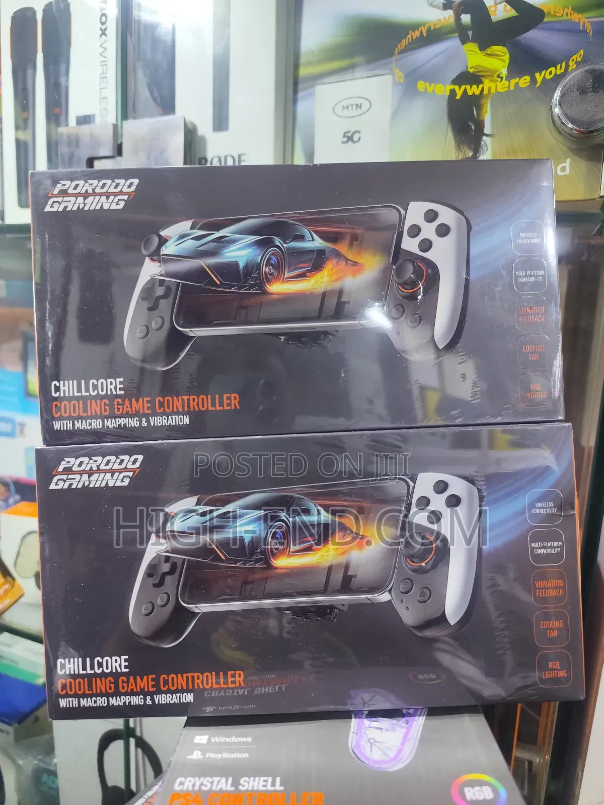 Porodo Gaming Chillcore Cooling Game Controller PDXCGCBK