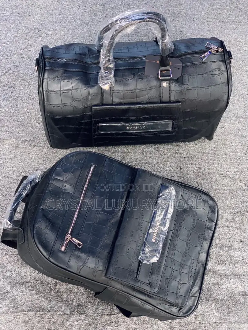Sunsilk Quality Luxury Genuine Leather Duffle Bag/ Backpack
