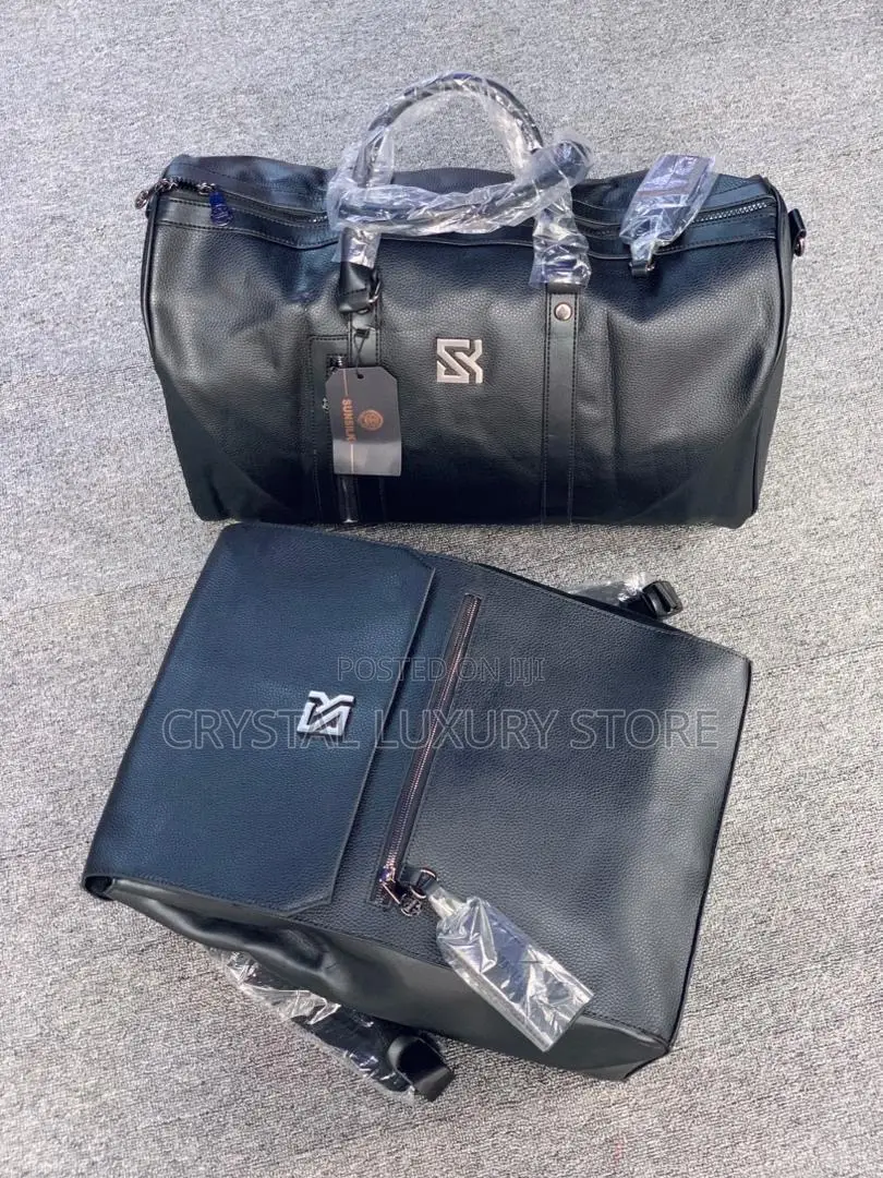 Sunsilk Quality Luxury Genuine Leather Duffle Bag/ Backpack