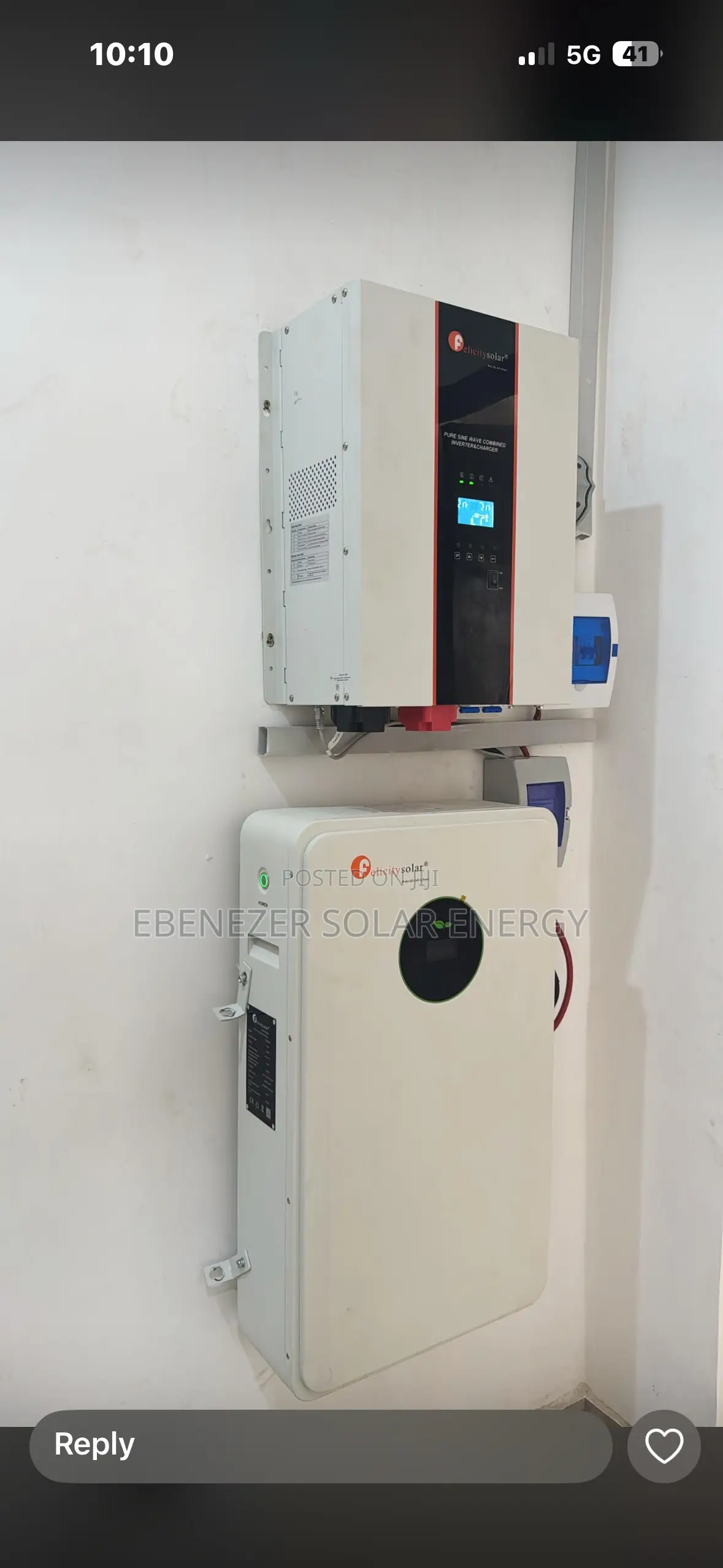 10kwh Felicity Battery Full Package With 5kva Inverter/ 8pics 500w
