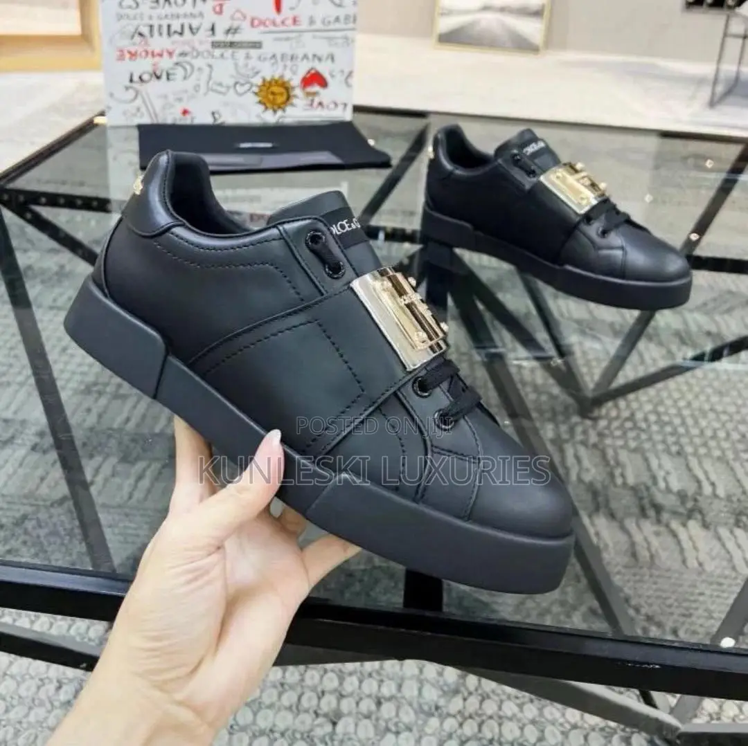 High Quality Dolce Gabbana Leather Sneakers in 2 Colors