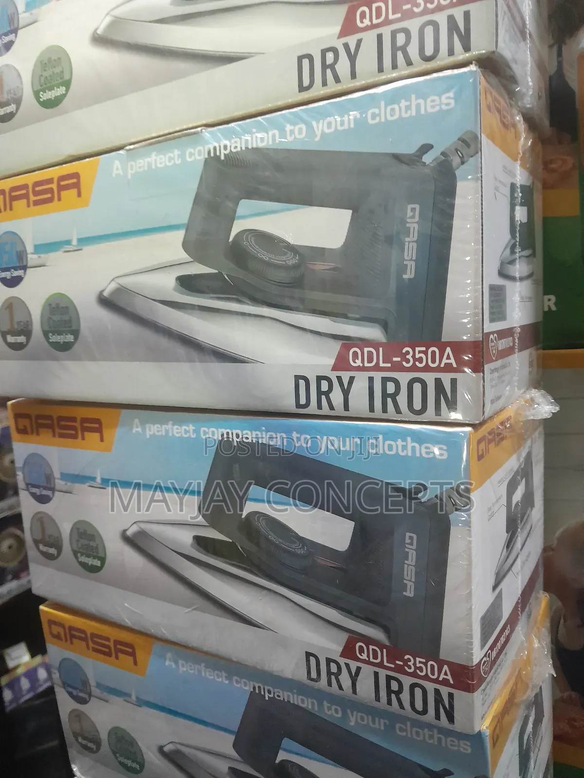 Qasa Energy Saving Dry Iron for Solar and Electricity-Newly Improved