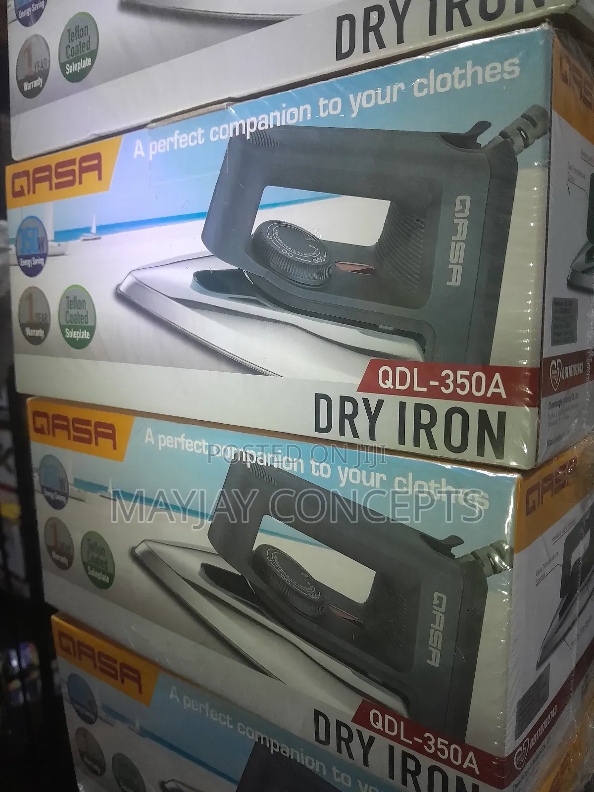 Qasa Energy Saving Dry Iron for Solar and Electricity-Newly Improved