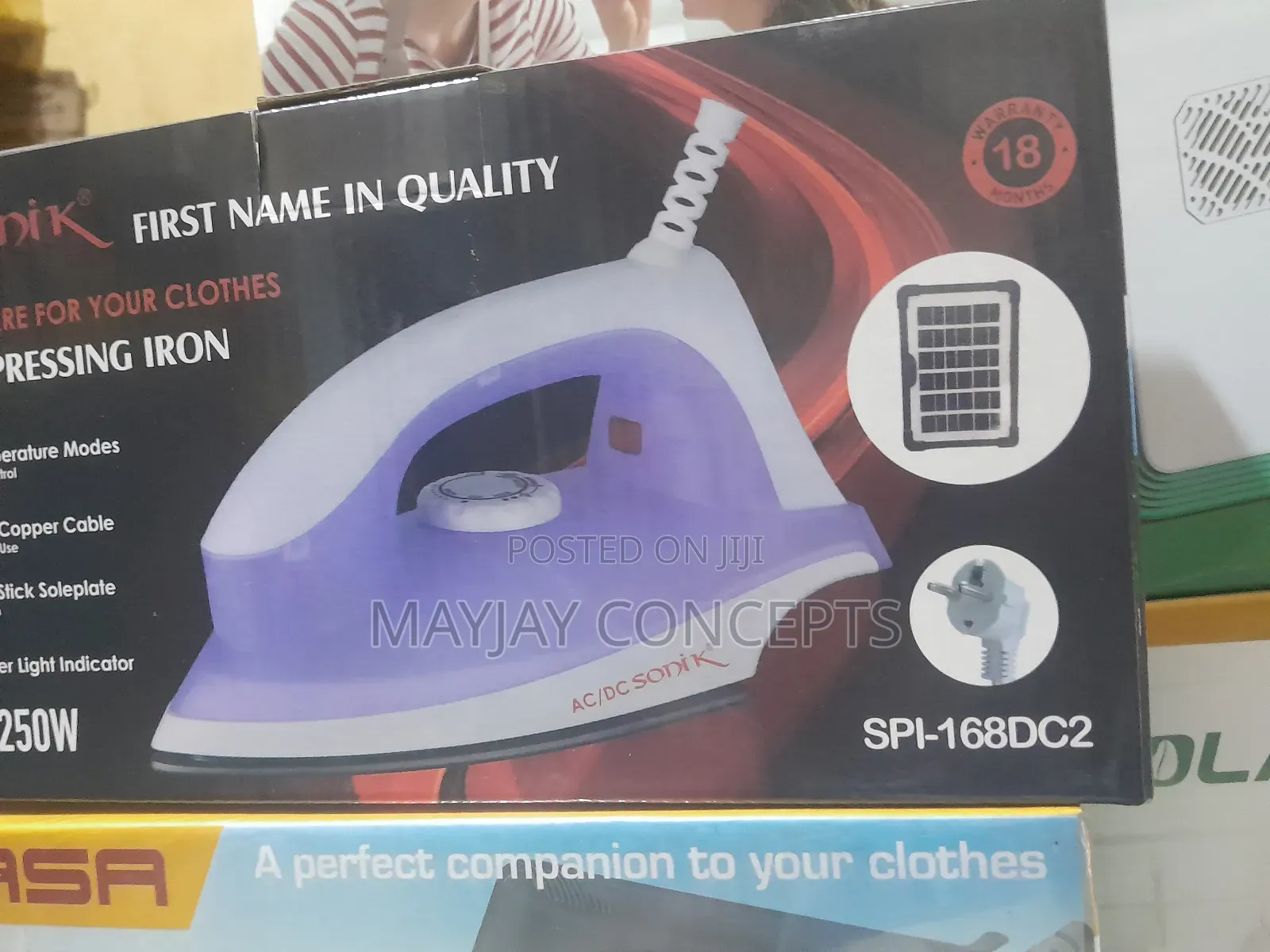 Sonik 200w Solar Inverter and Electricity Iron-Low Consumption Iron