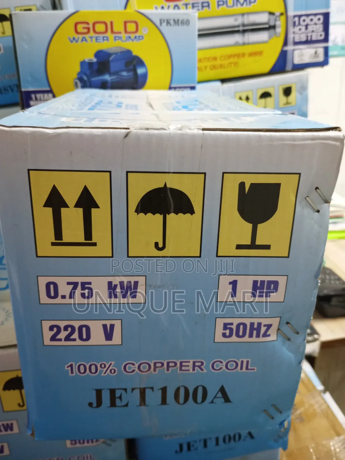 1hp Gold Water Pump.100% Copper Coil