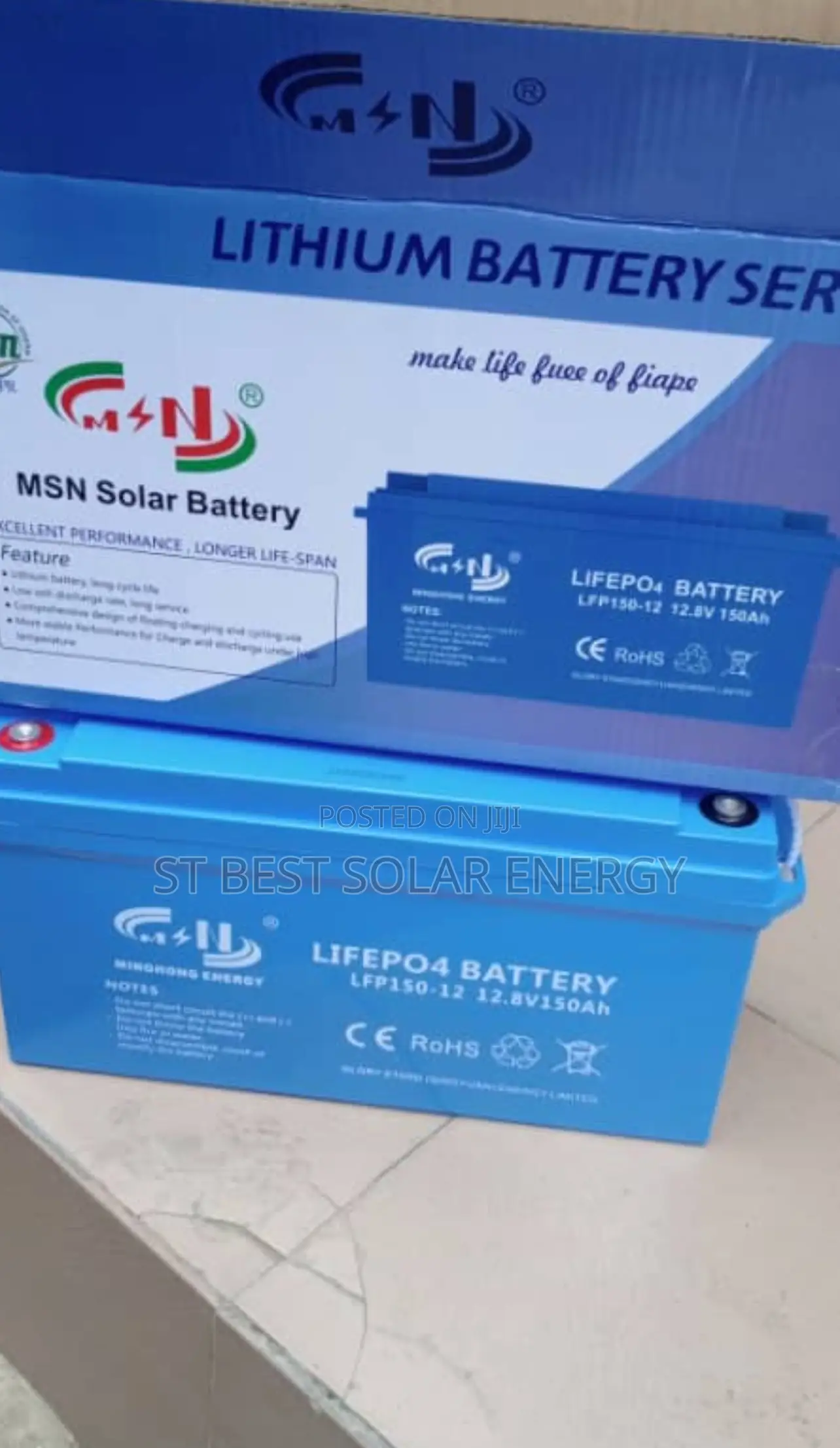 1.6kwh/12v Msn Lifepo4 (150ah) Battery