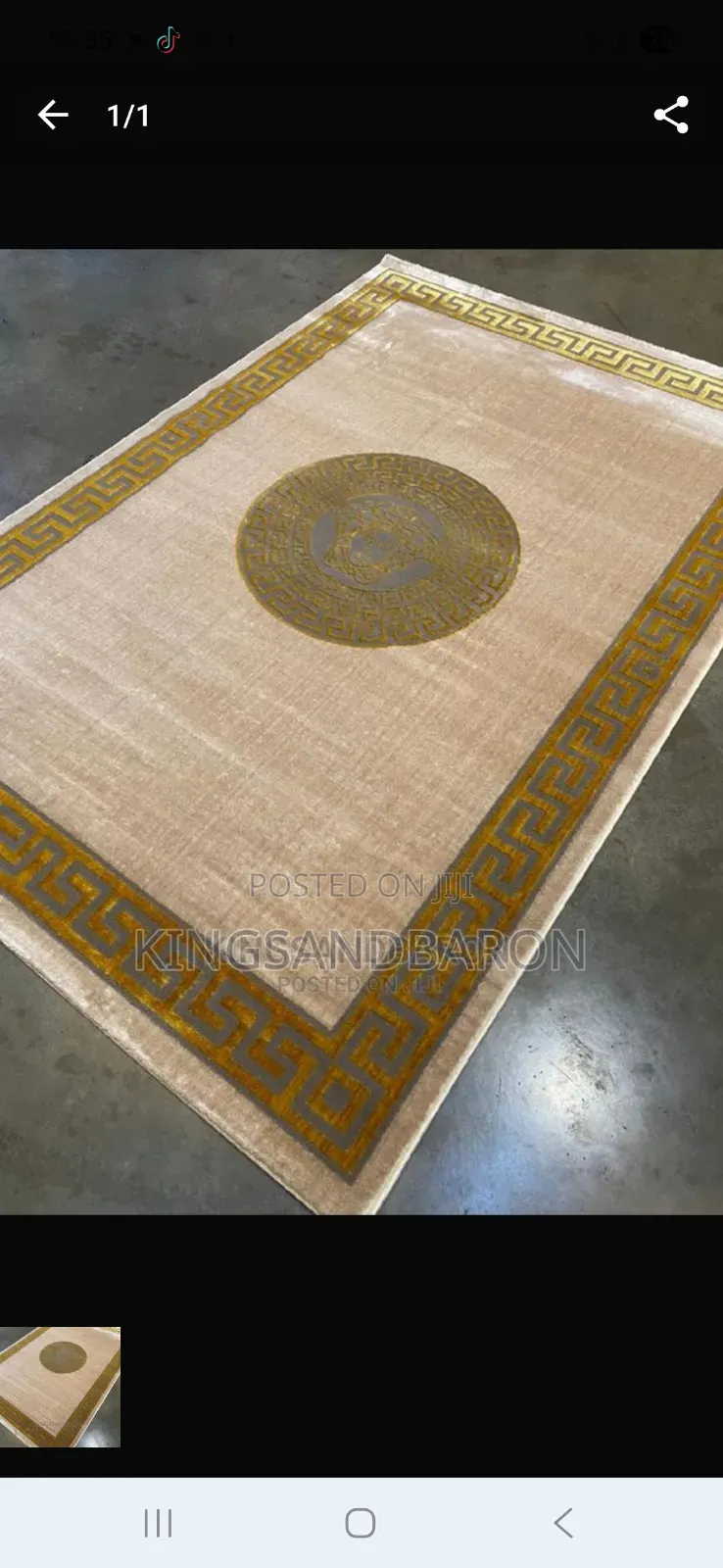 5×7fts Blue/Green/ Gold Turkey Center Rug