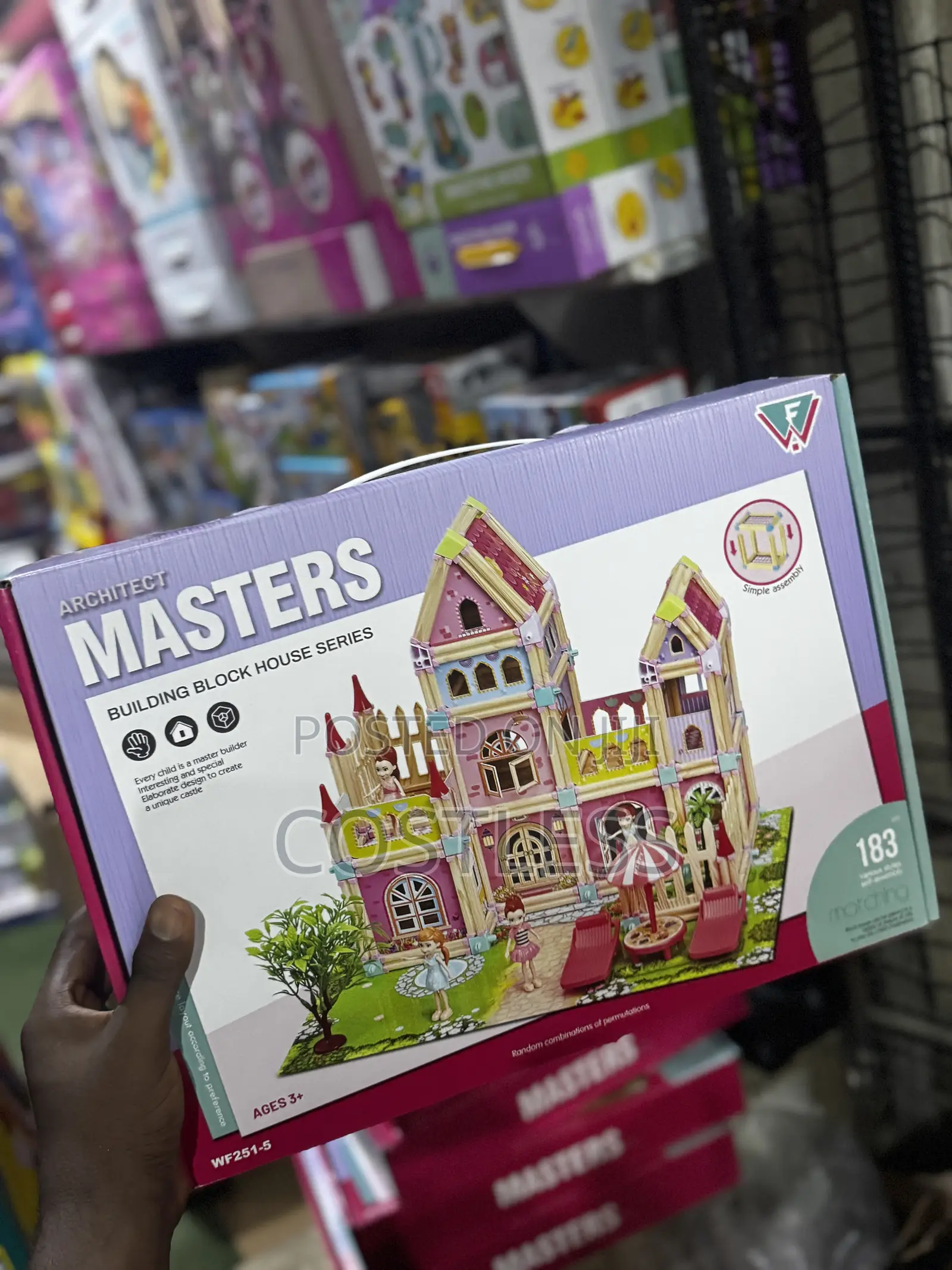 Masters Building Block House Series" Diy Dollhouse Set