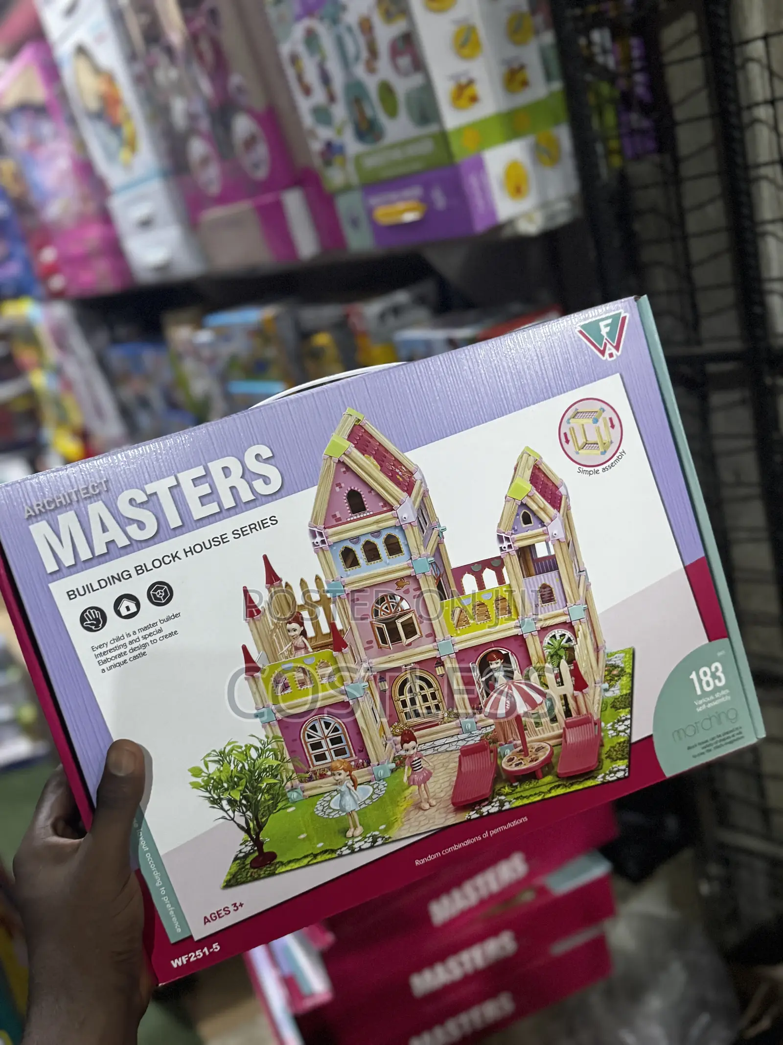 Masters Building Block House Series" Diy Dollhouse Set