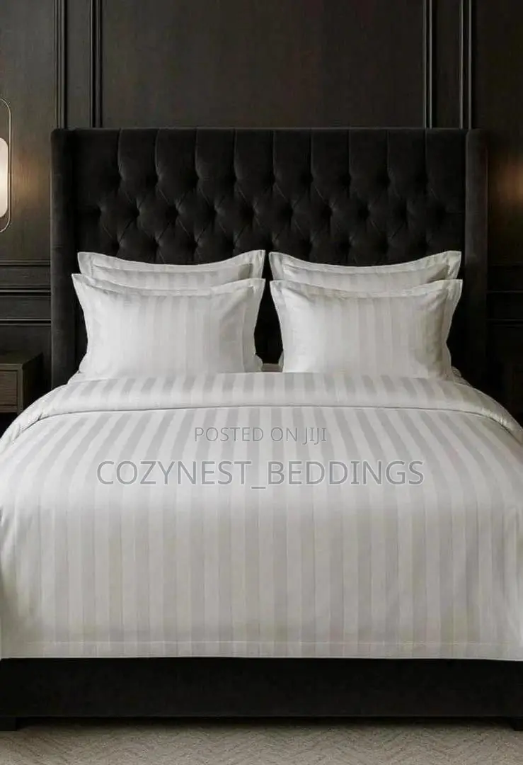 Stripe Bedsheet Set With Pillowcases