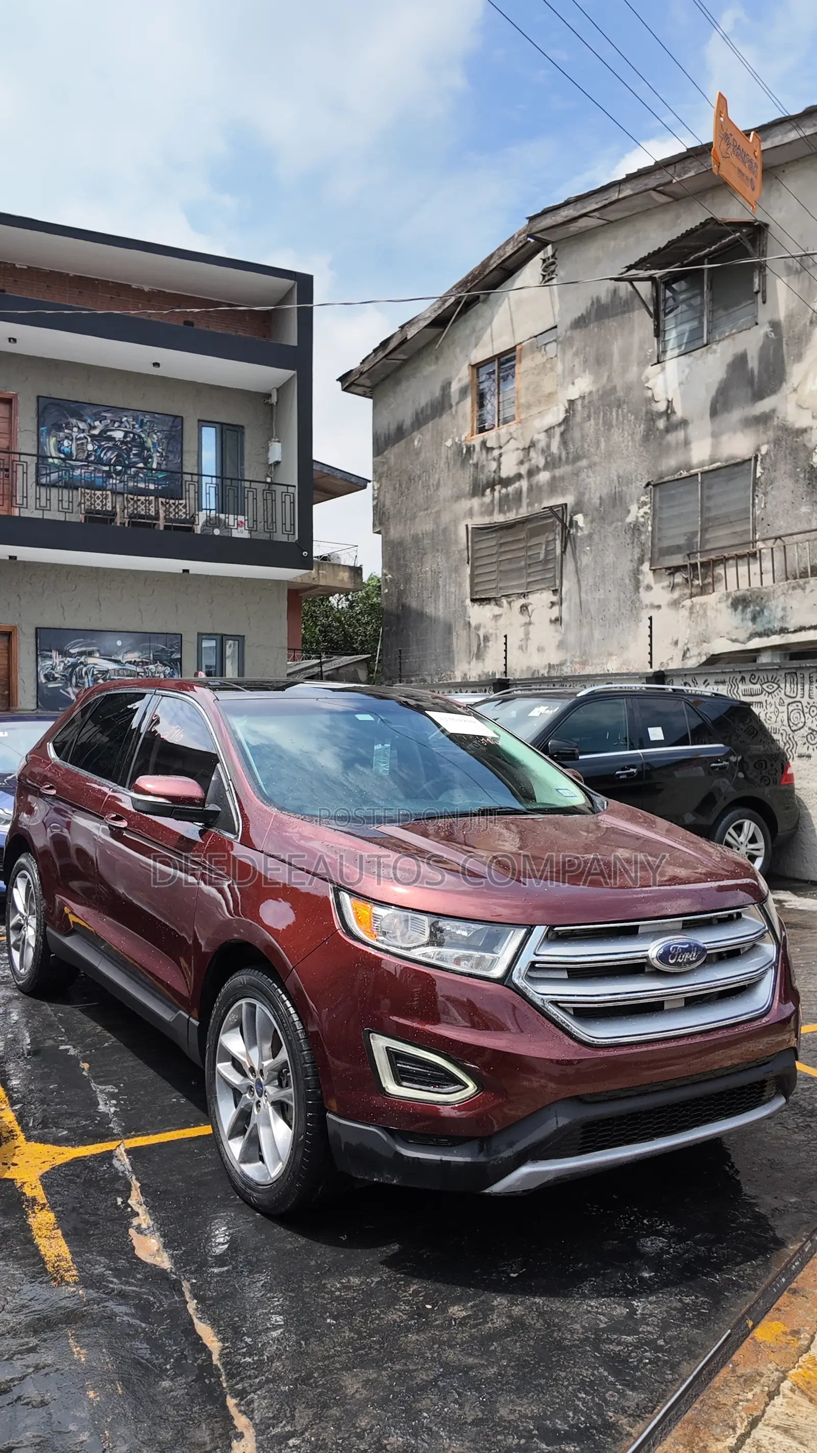 Ford Edge Titanium 4dr SUV AWD (2.0L 4cyl Turbo 6A) 2015 Burgundy