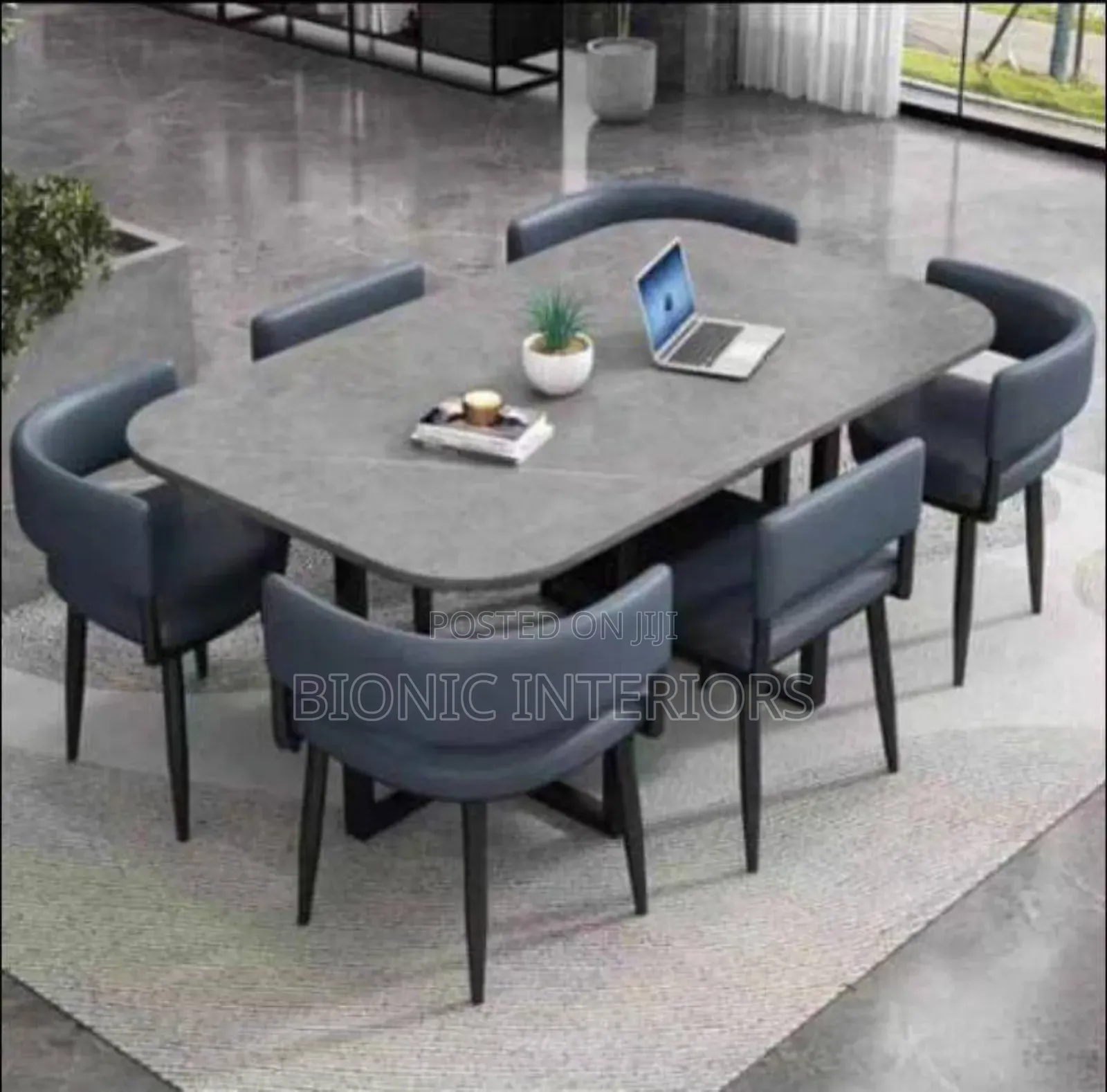 Space Saving Dining Table Set With 6 Seaters
