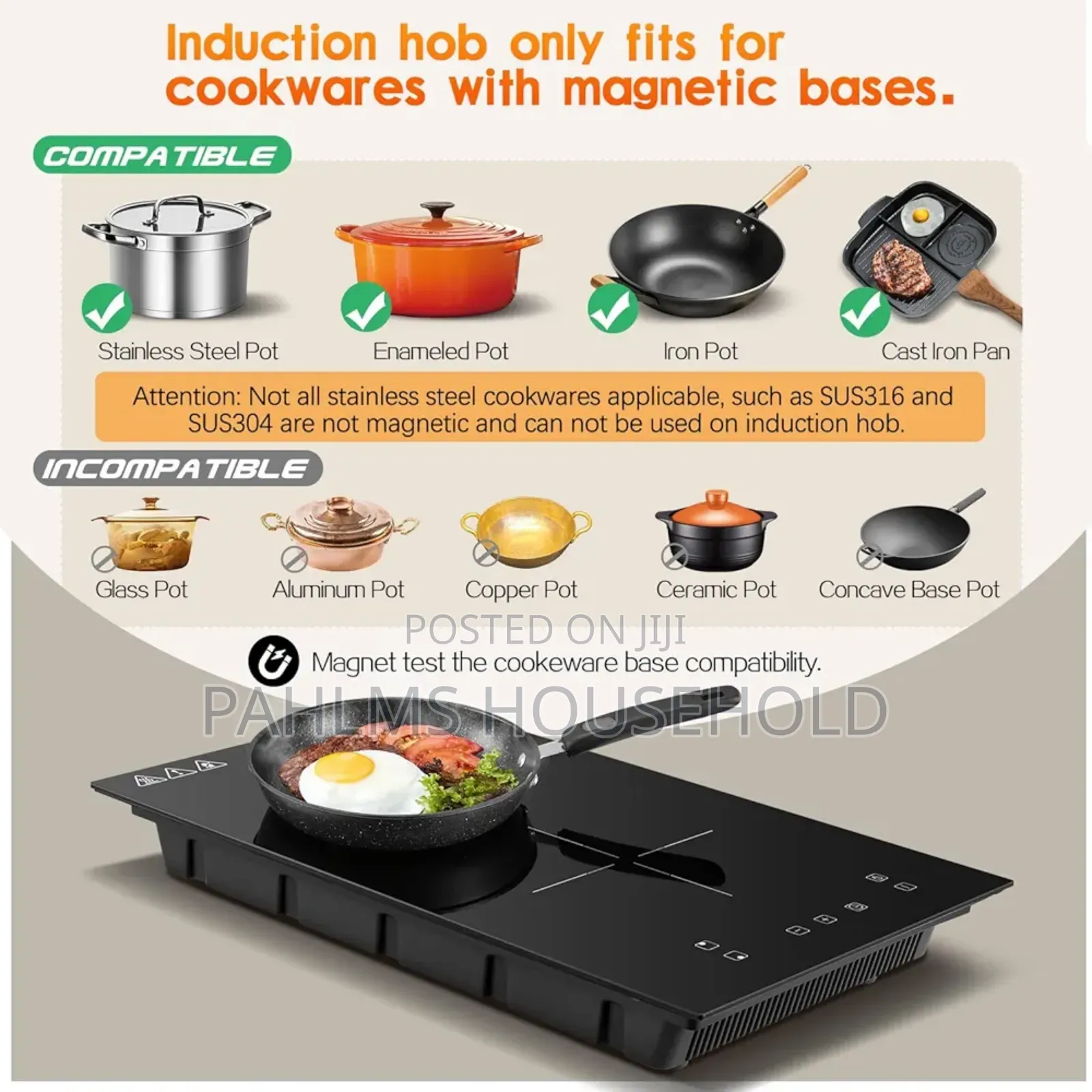 2 Face Built-in Induction Cooker