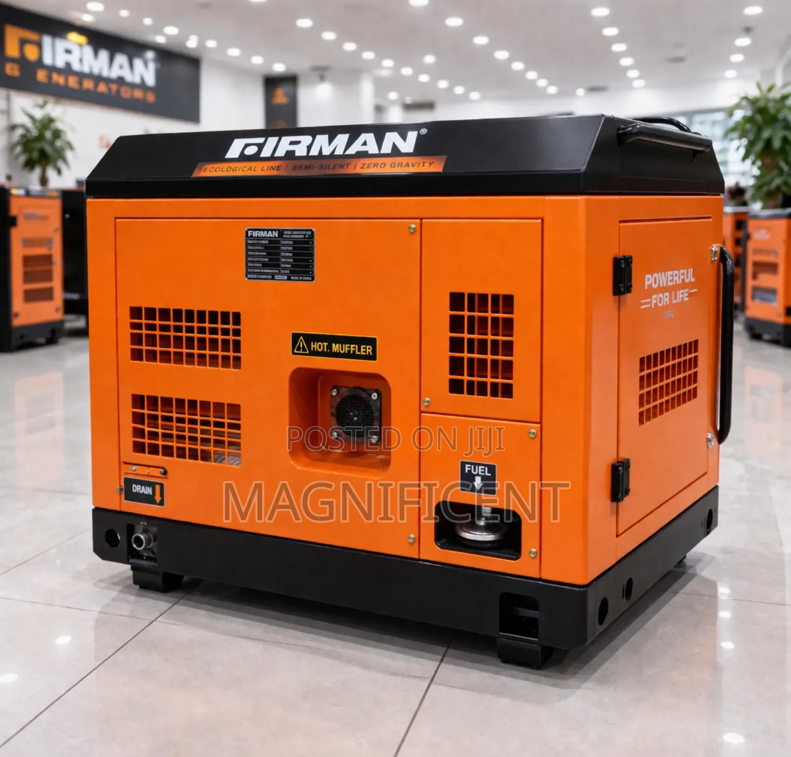 10 Kva 100% Copper Coil Firman' 0 Noise Generator