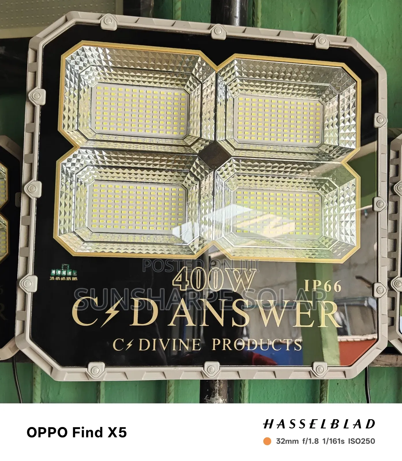 400w Cdivine Solar Floodloght