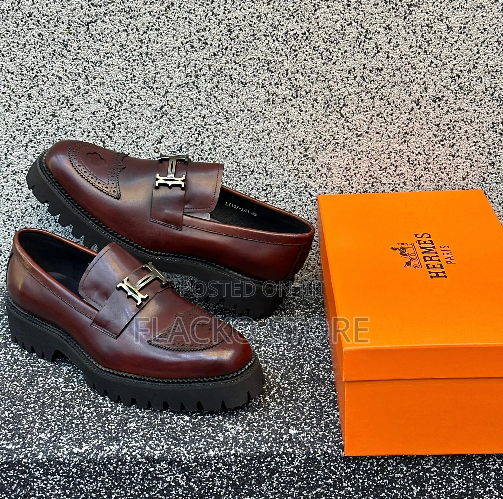 Original Hermes Derby Shoes