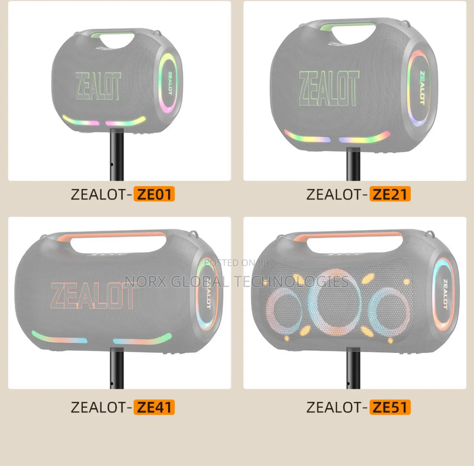 Zealot Adjustable Tripod Stand - Phone Ring Light Stand