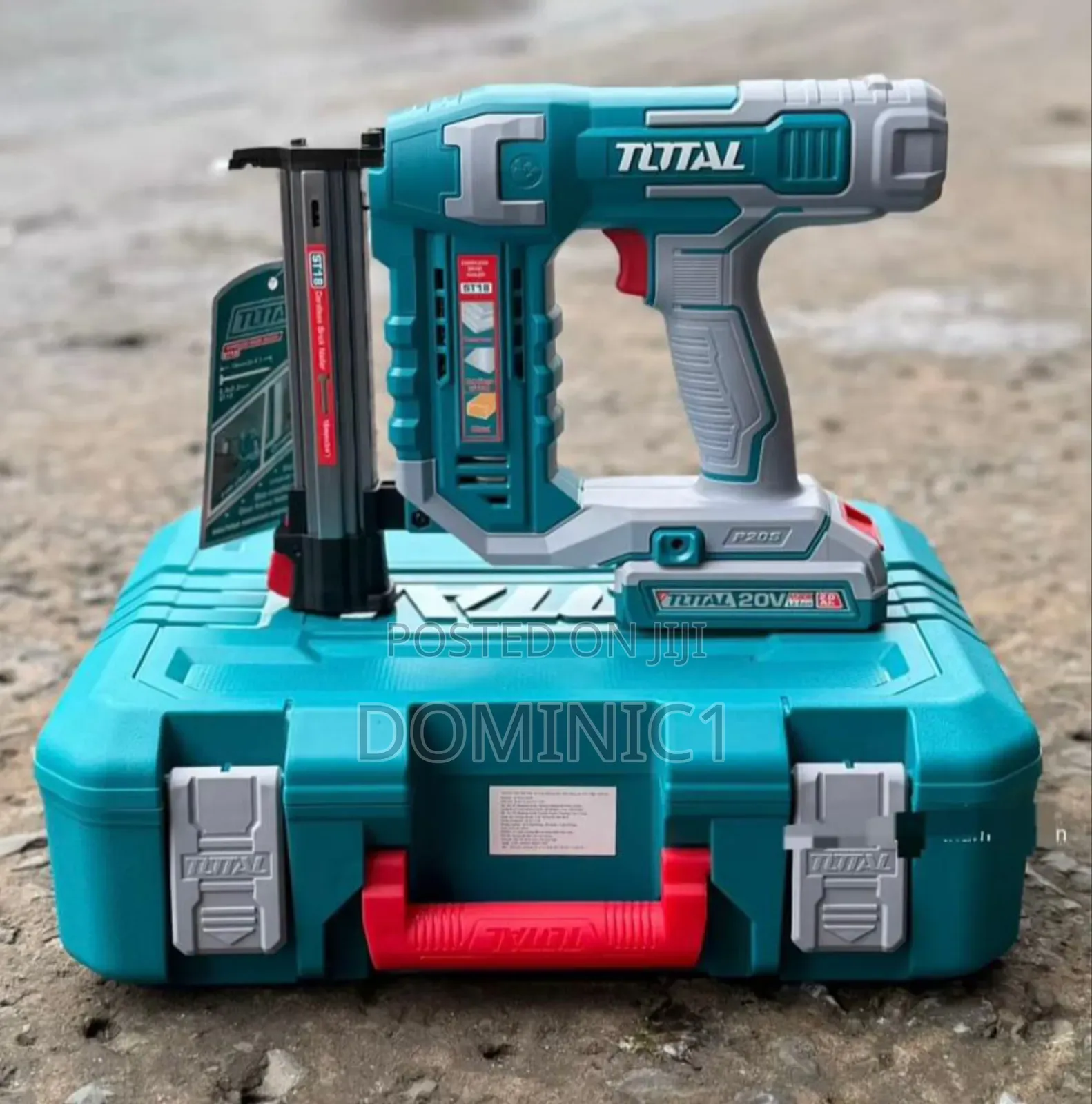 Total 20v Cordless Brick and Nailer, 18mm