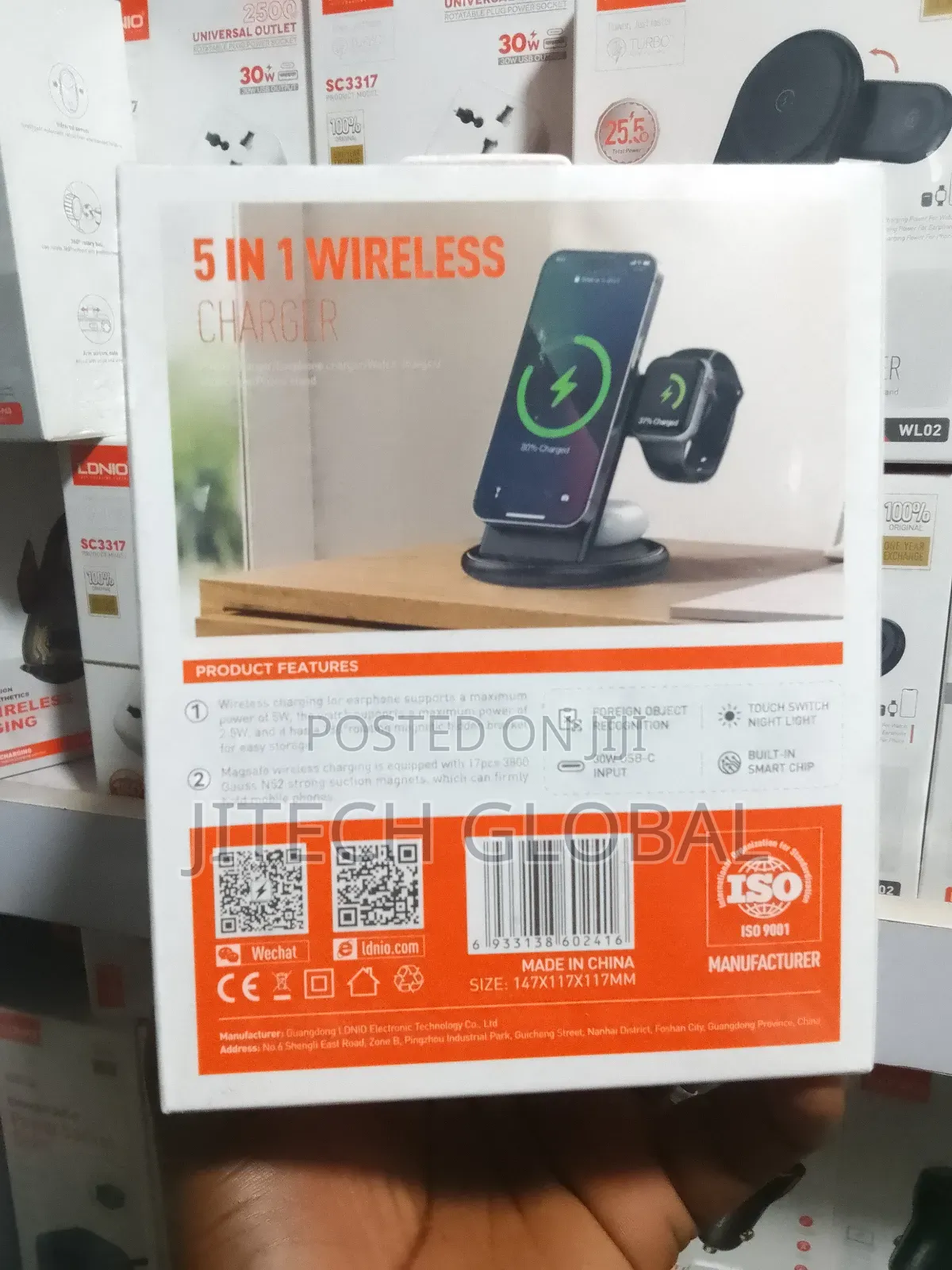 Ldnio 5 in 1 Desktop Wireless Charging Station Wl02 – Complete Kit