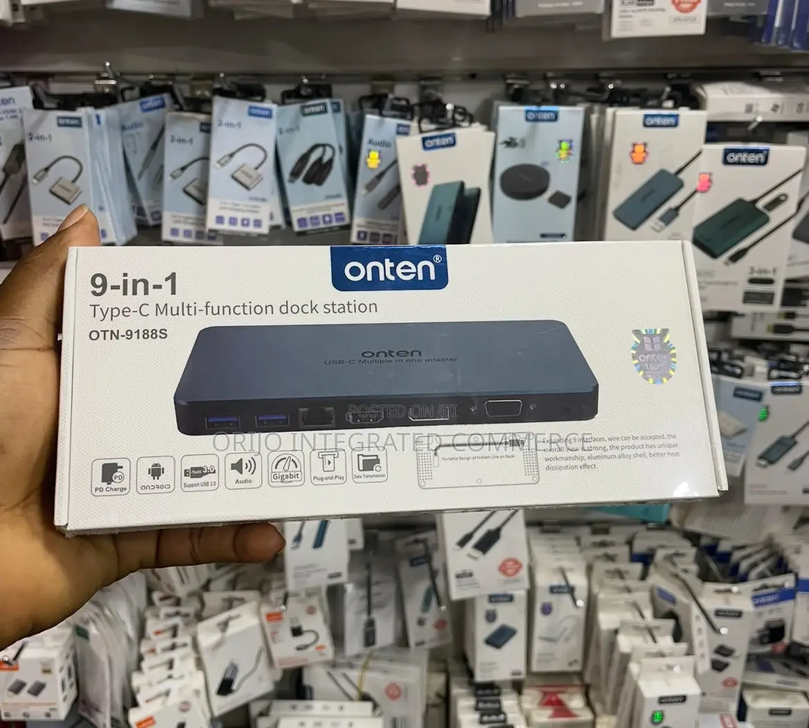 9-in-1 Type-C Multi-Function Dock Station Otn-9188s