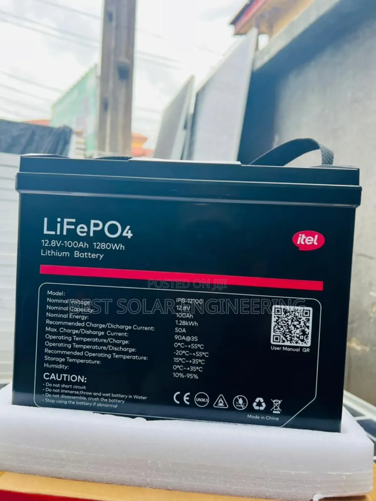 Itel 1.2kwh 12v Lithium Battery (100ah Lifepo4)