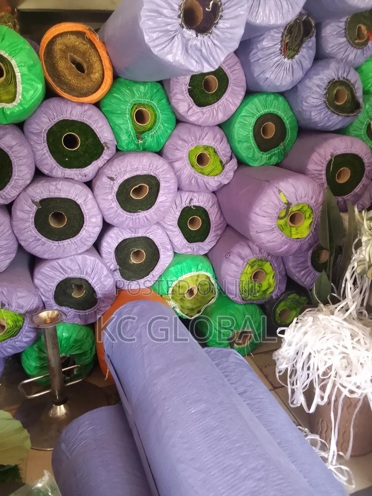 Artificial Grass Available in Different Sizes and Colors.